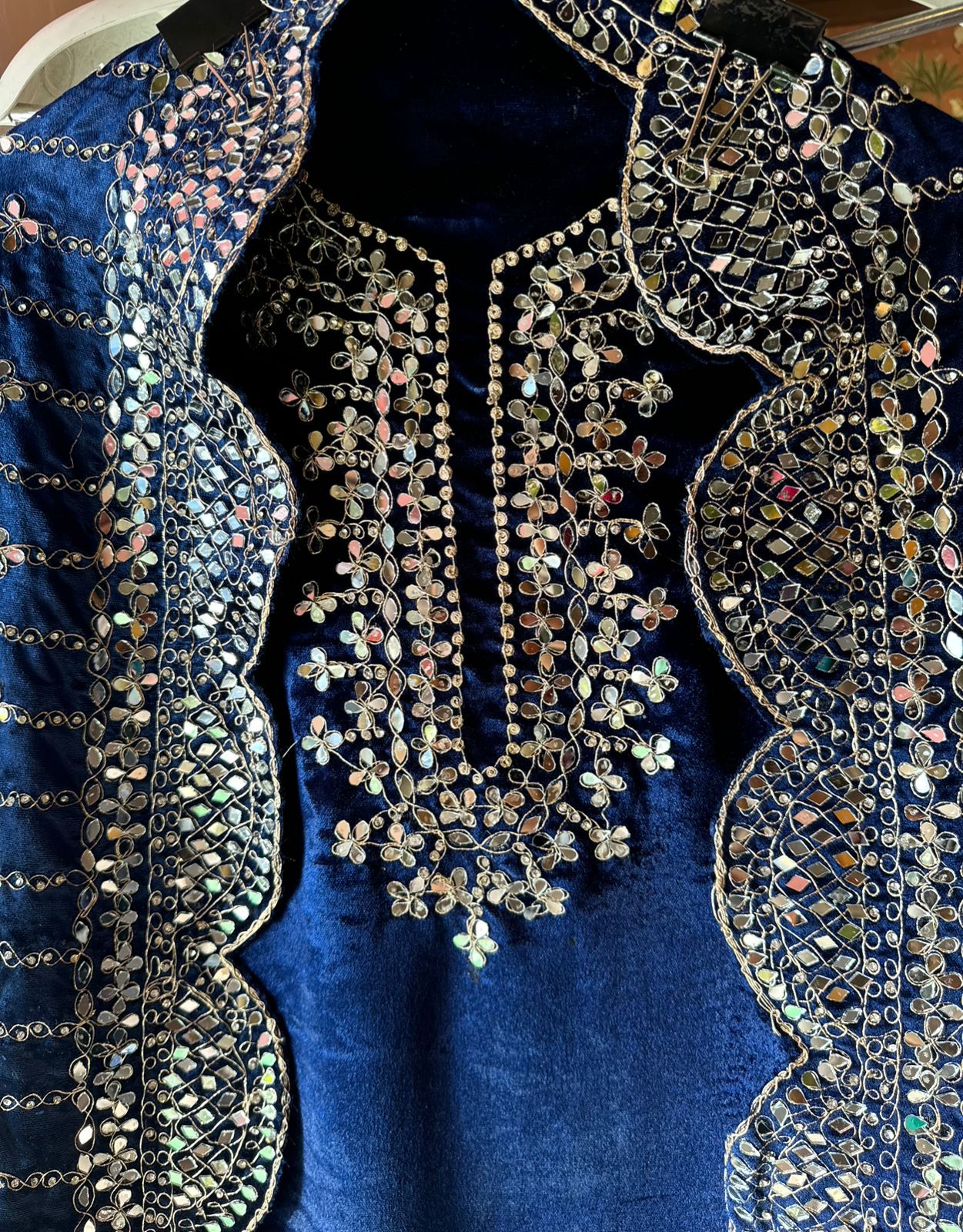 Pure micro velvet plain shirt