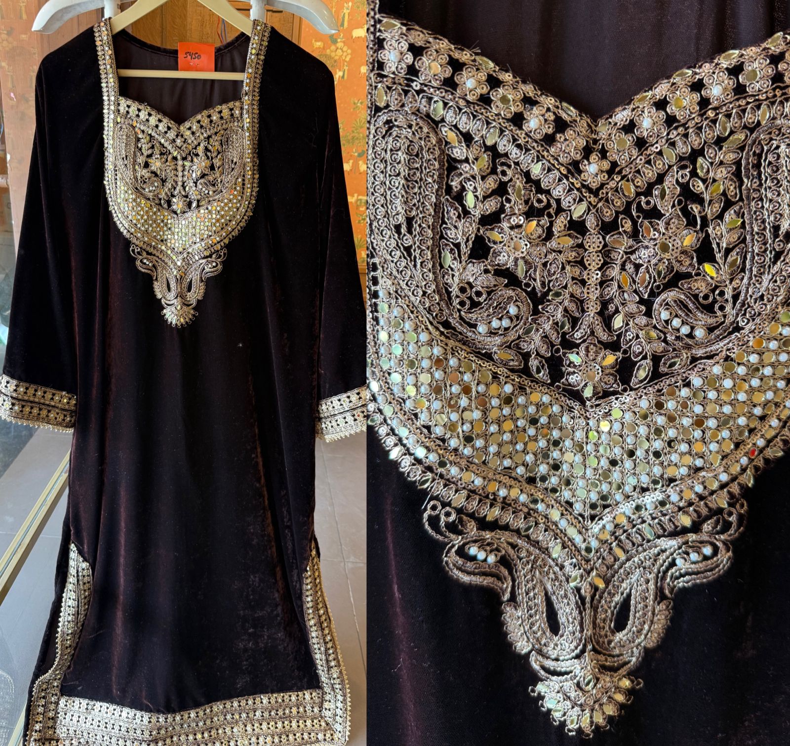 Velvet Long dress