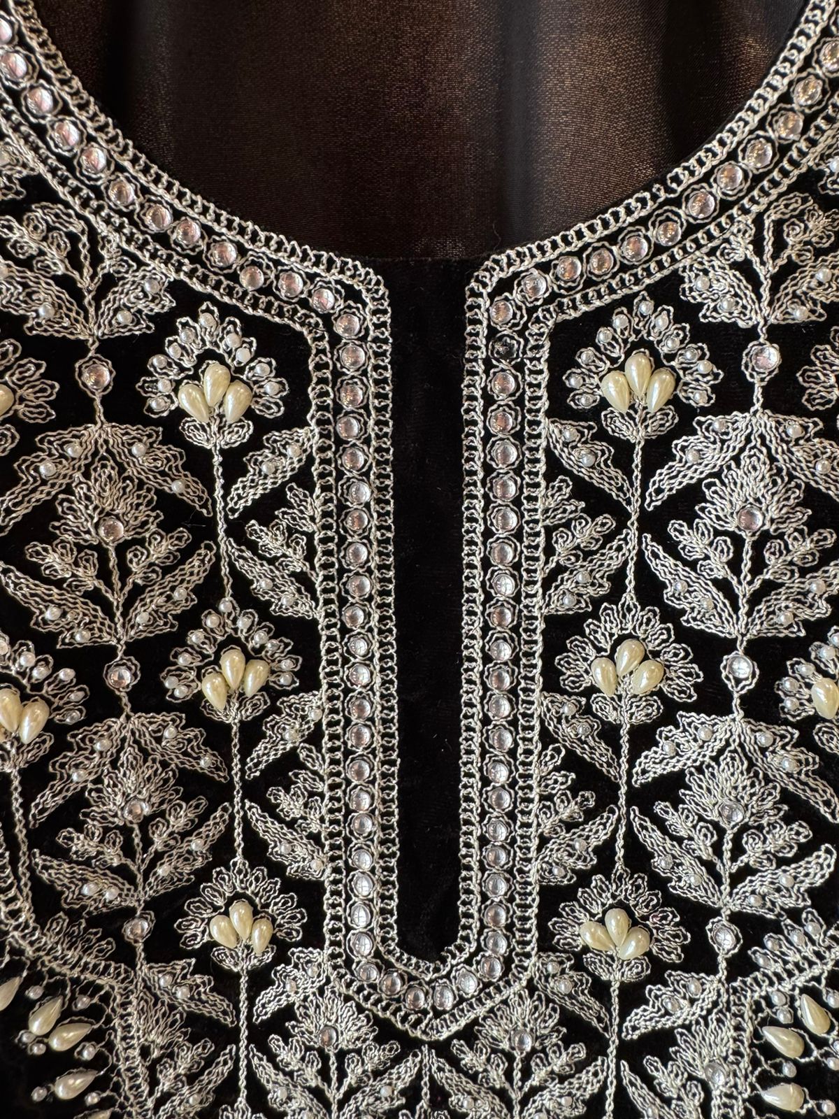 Black velvet embroidered Pakistani/Indian ethnic Set
