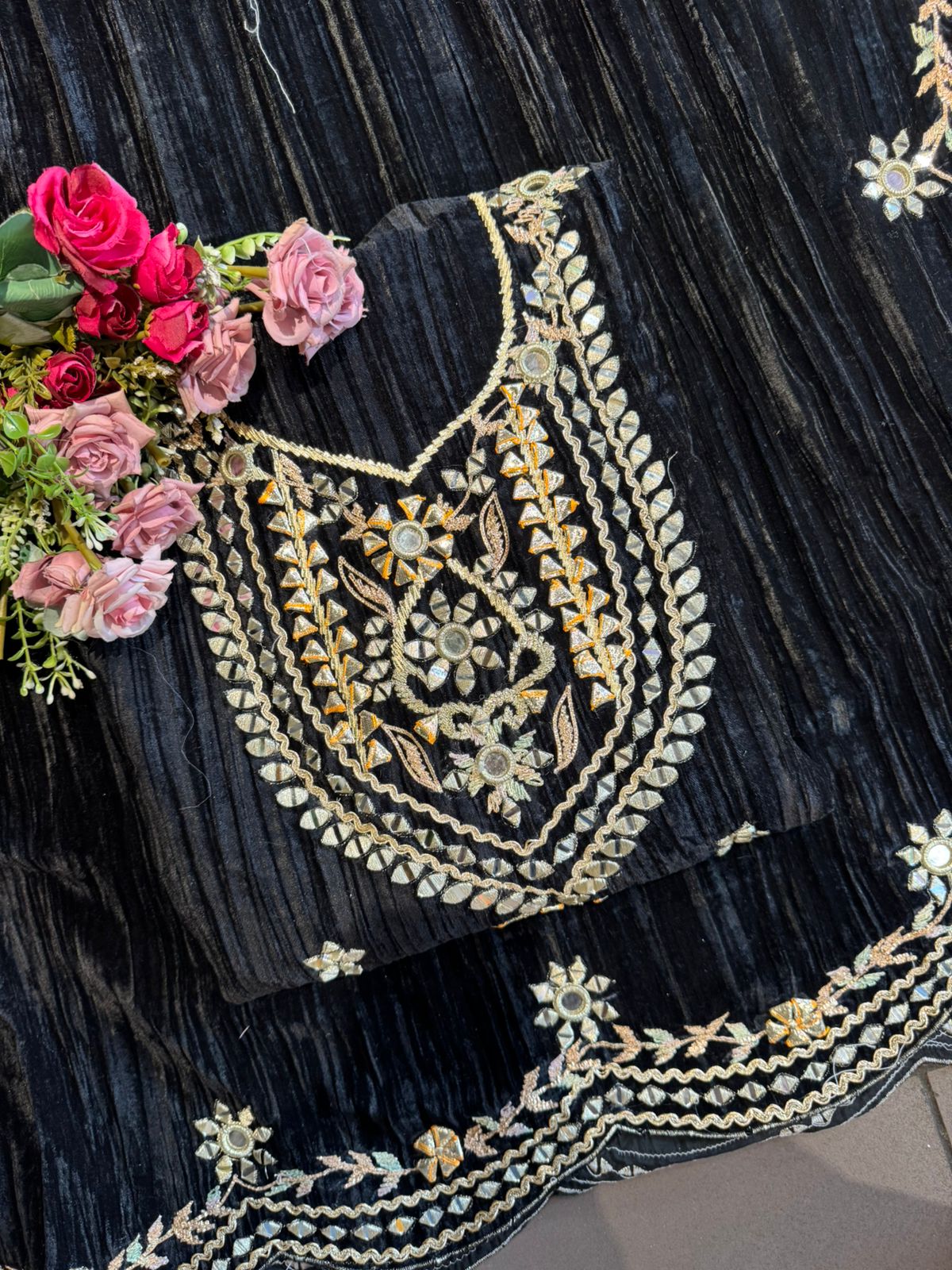 Luxurious rich velvet suit