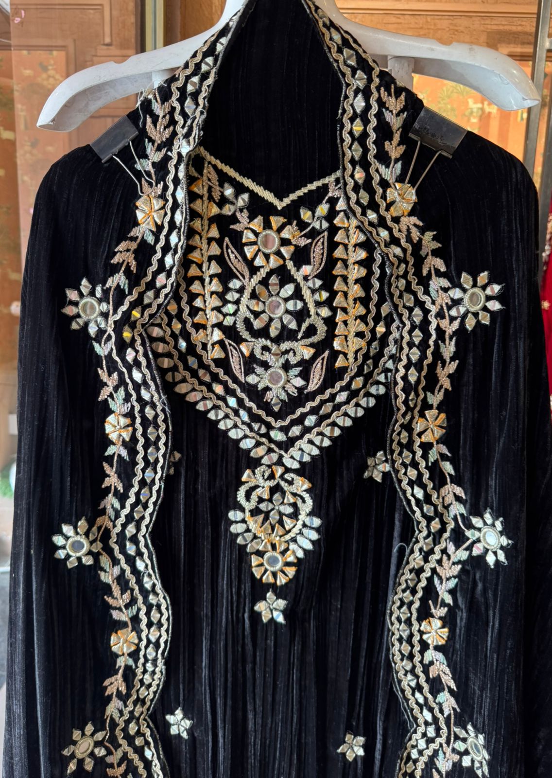 Luxurious rich velvet suit