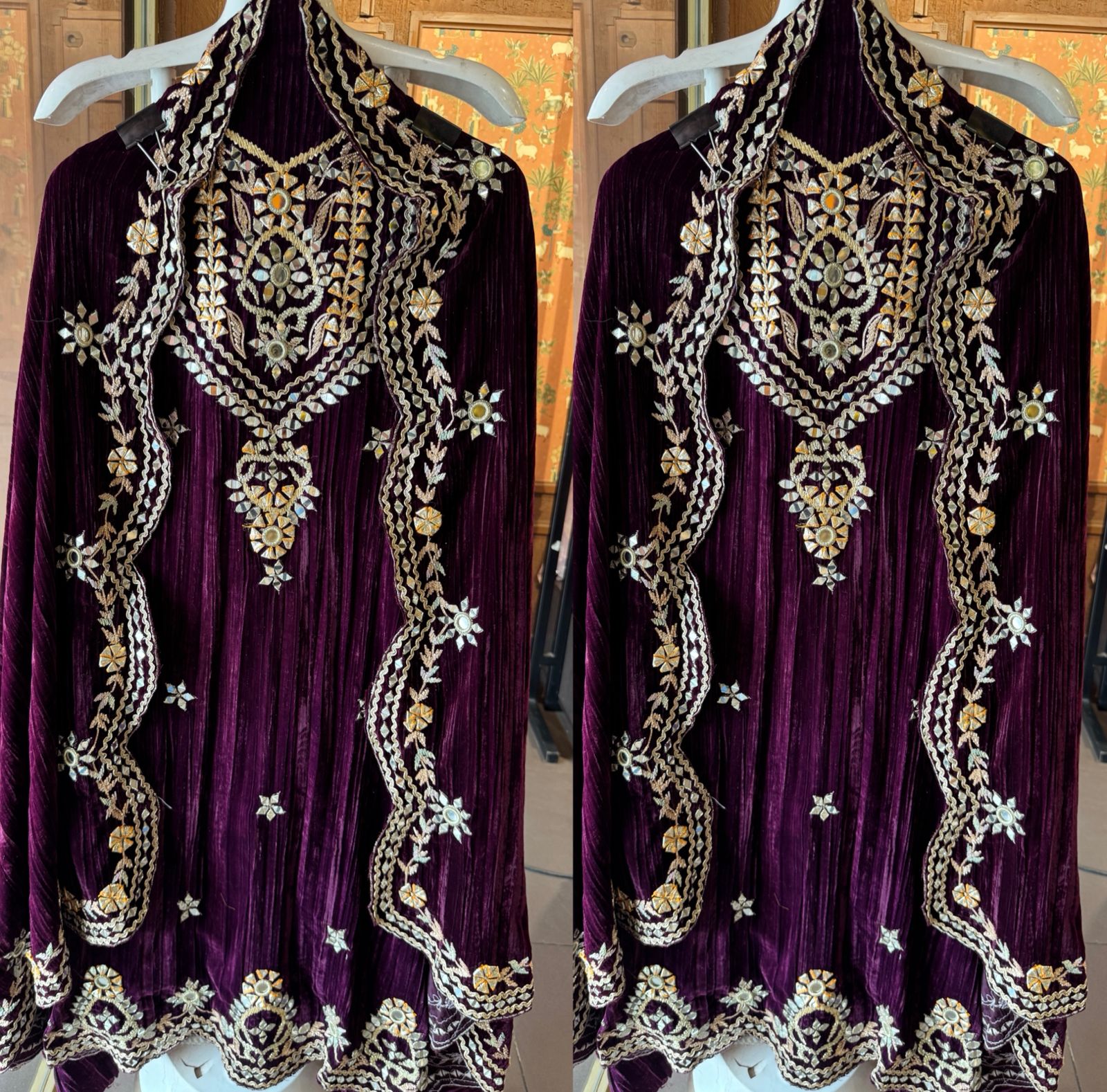 Luxurious rich velvet suit