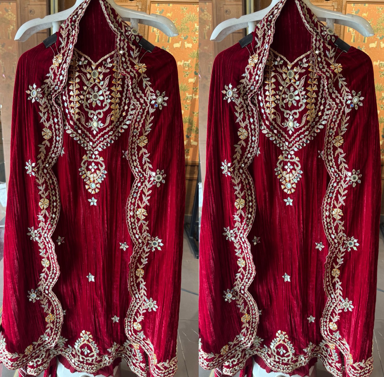 Luxurious rich velvet suit
