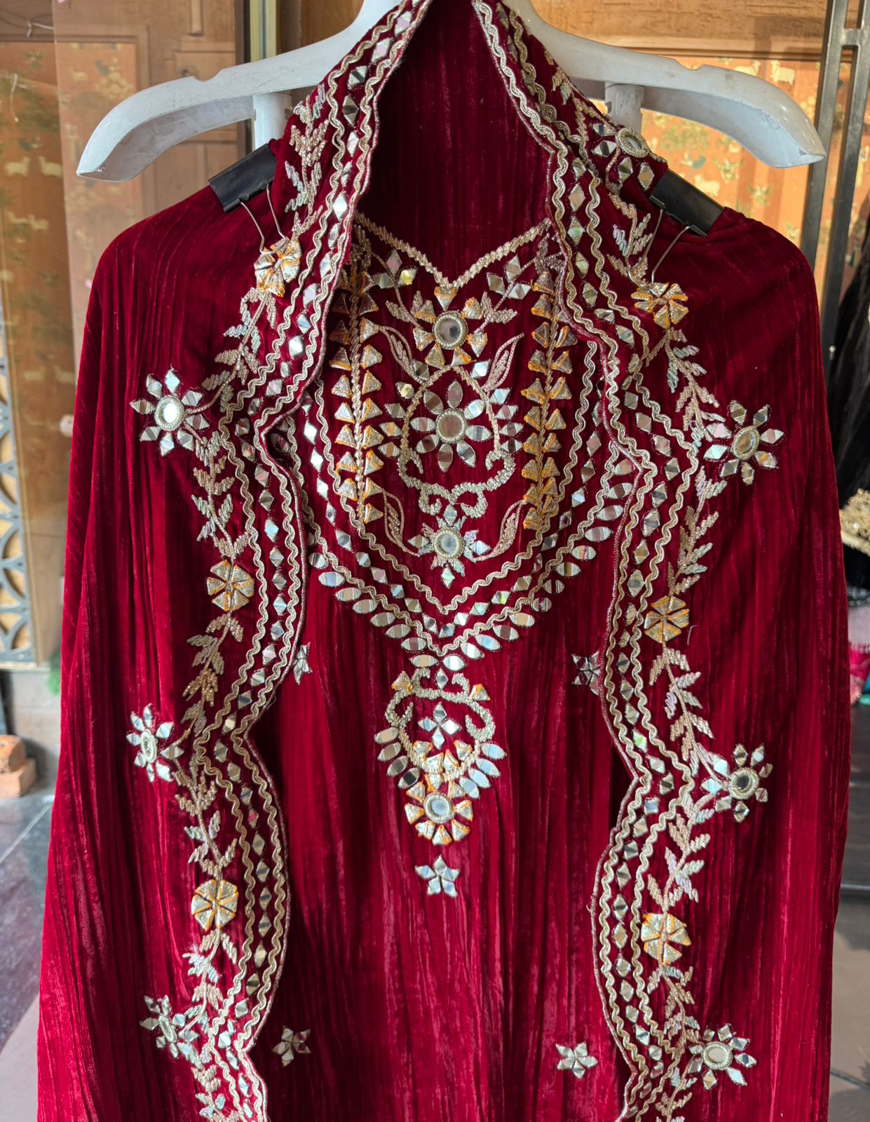 Luxurious rich velvet suit