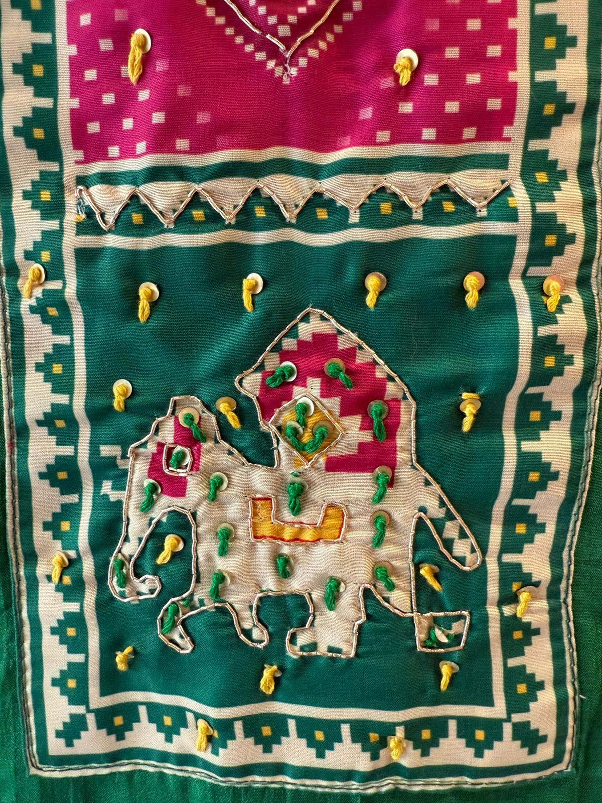 Silk Shirt with digital Patola printed
