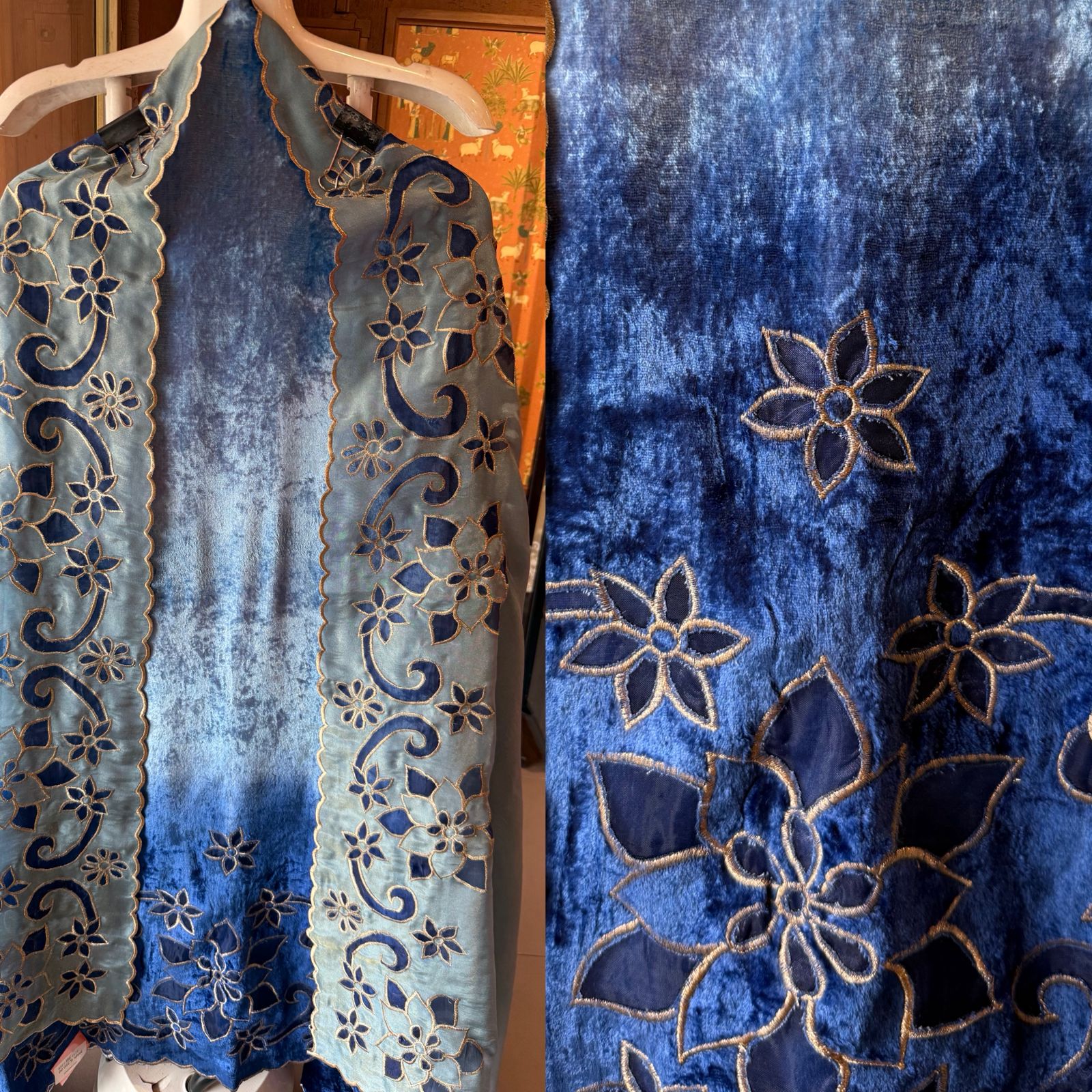 Pure silk velvet Shirt