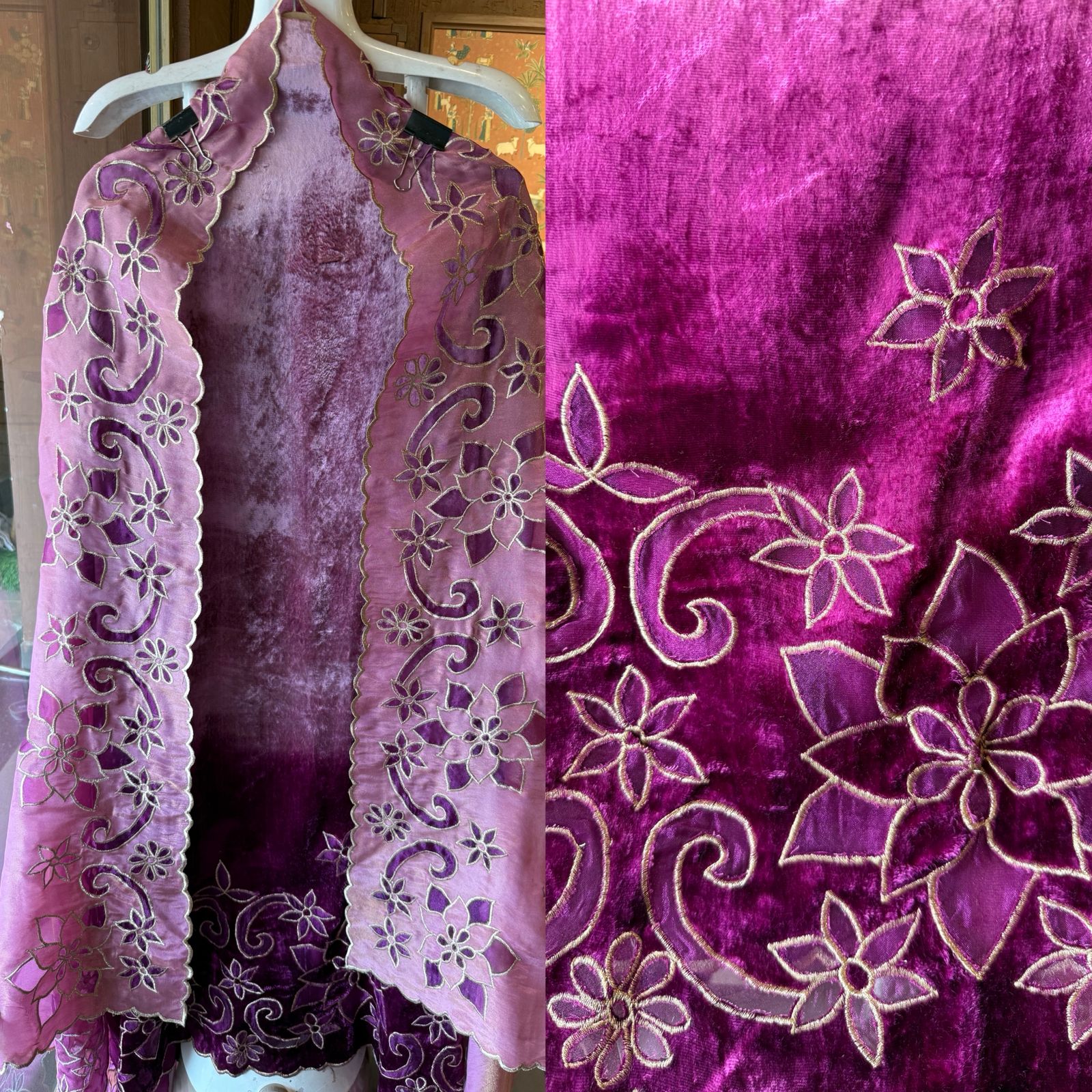 Pure silk velvet Shirt