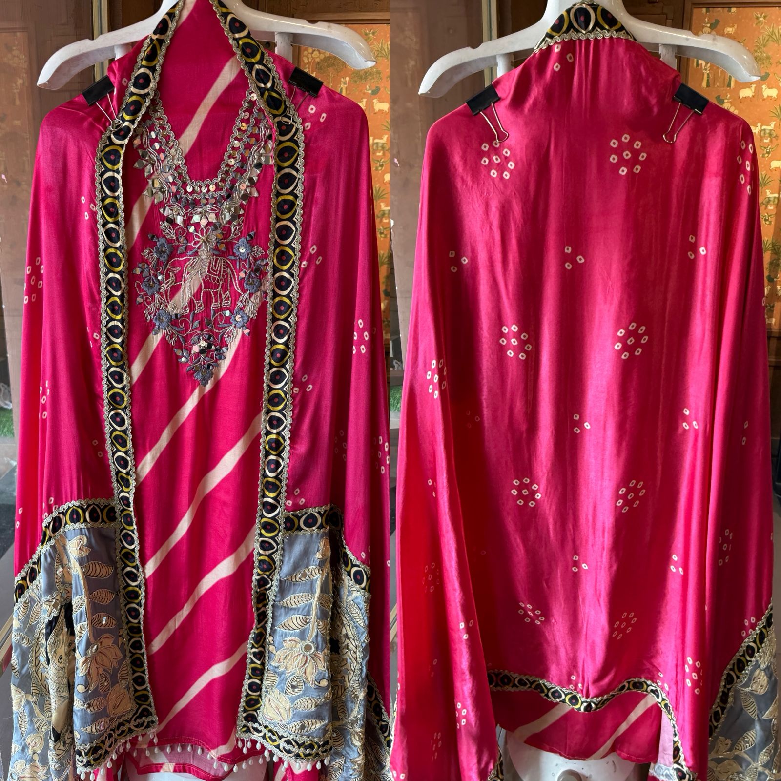 Satin-Silk Bandhani Suit