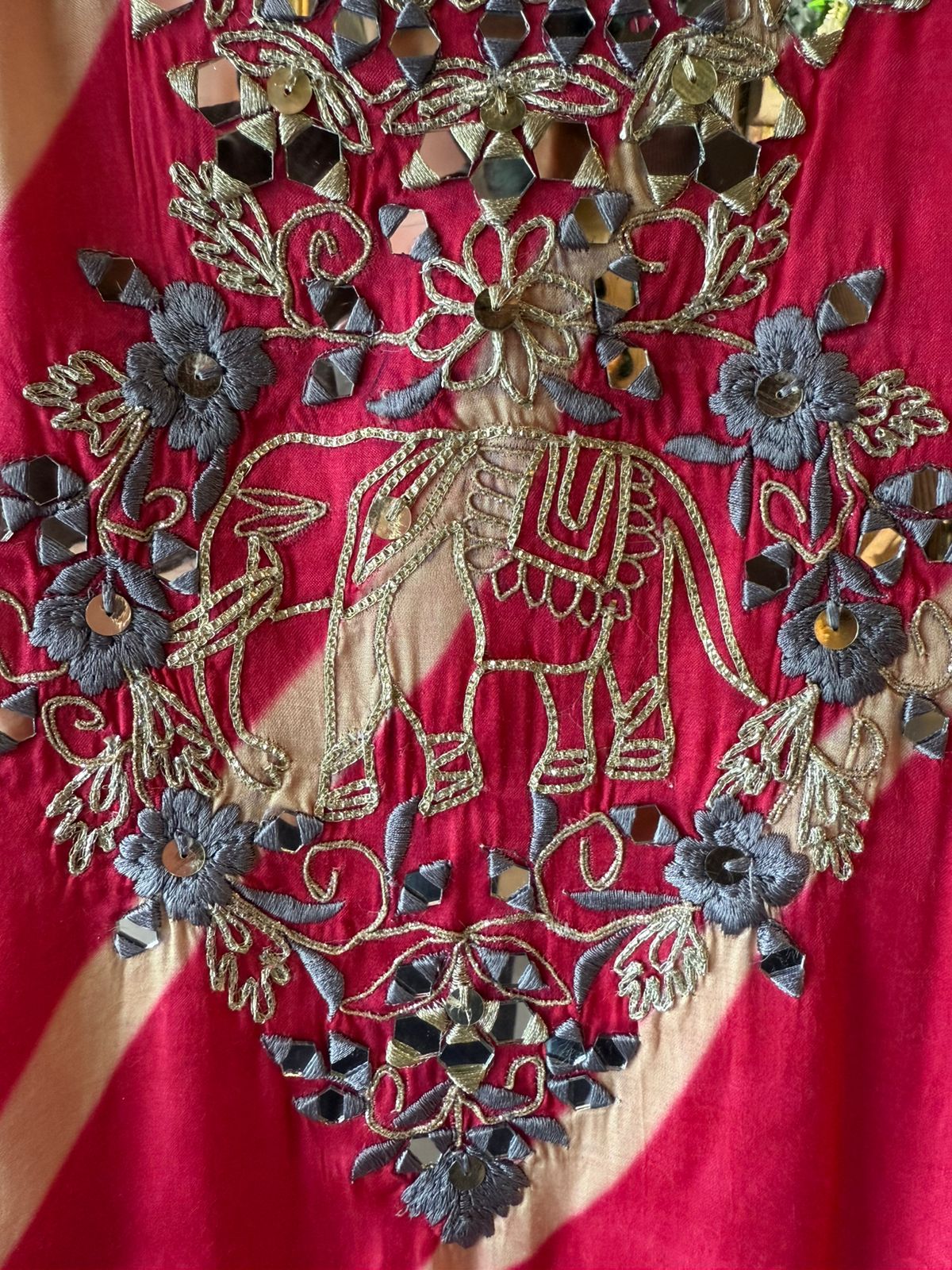 Satin-Silk Bandhani Suit