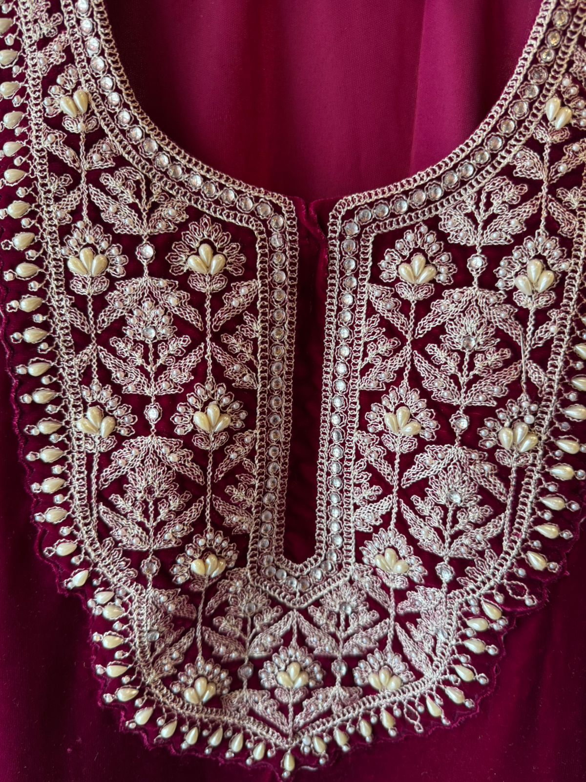 Velvet embroidered Pakistani/Indian ethnic Set