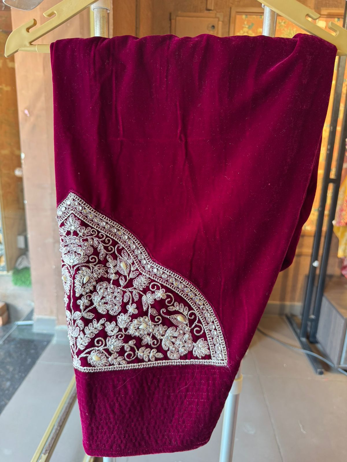 Velvet embroidered Pakistani/Indian ethnic Set