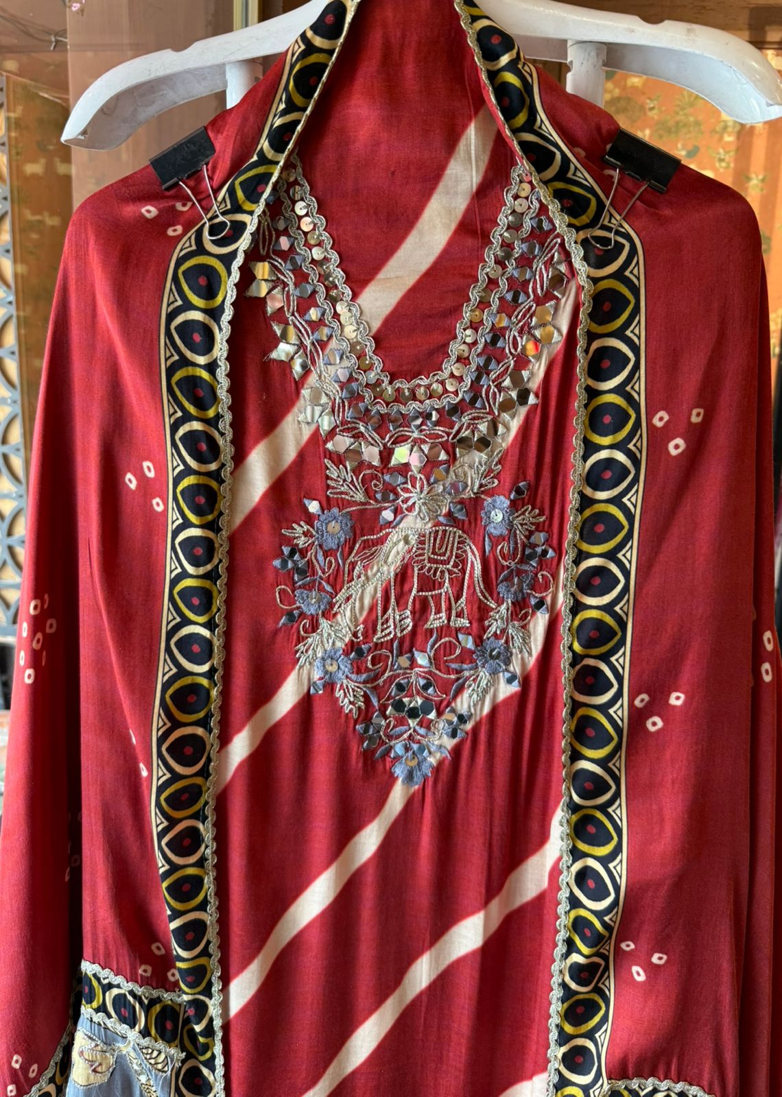 Satin-Silk Bandhani Suit