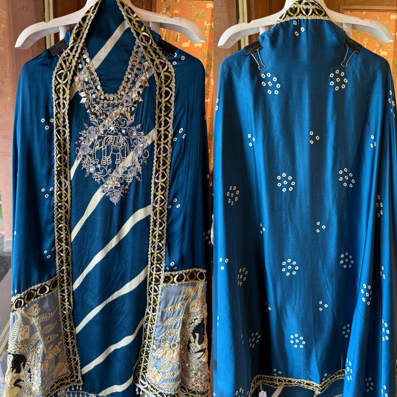 Satin-Silk Bandhani Suit