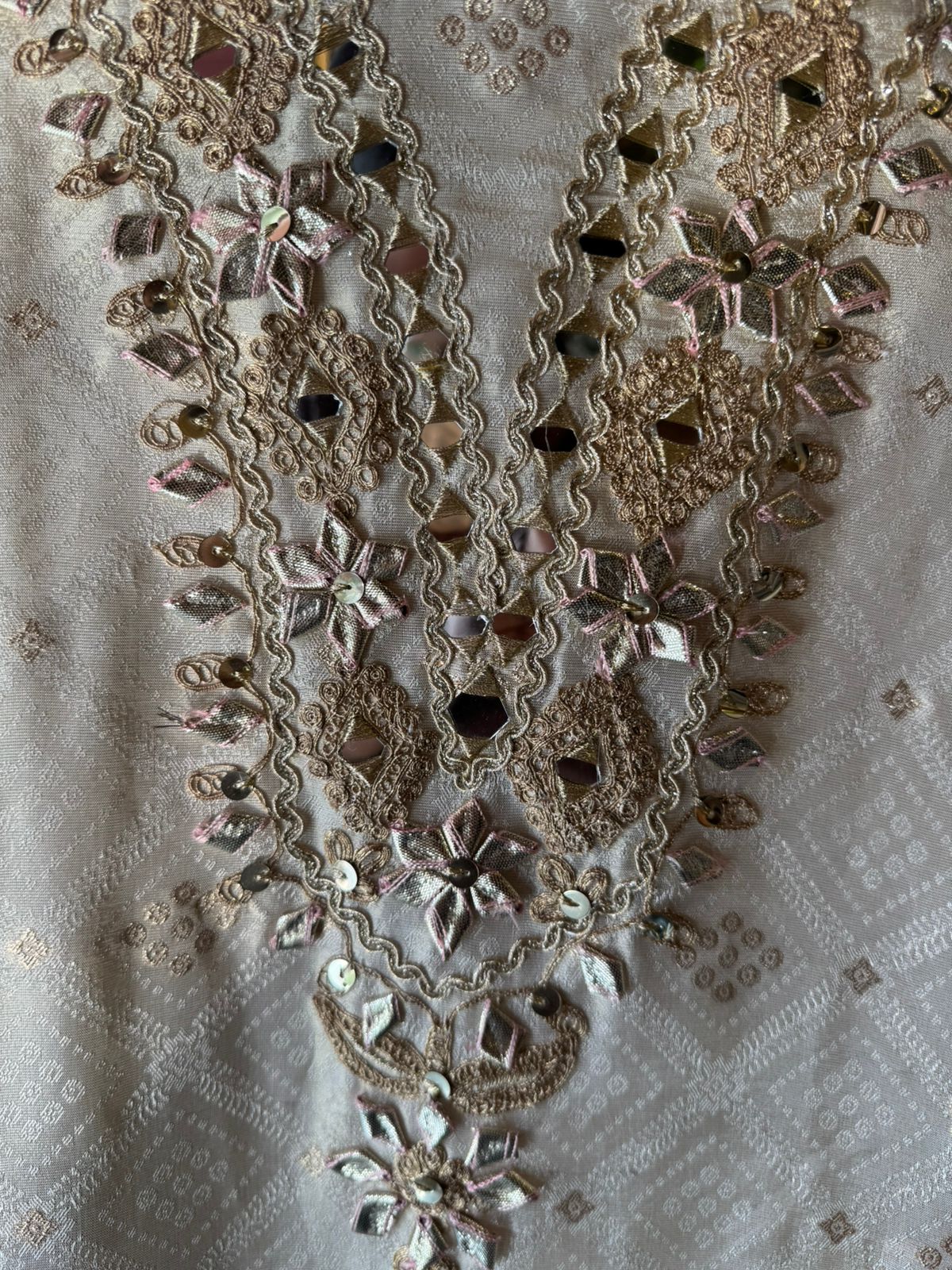 Festive Jacquard Embroidered Unstitched Suit