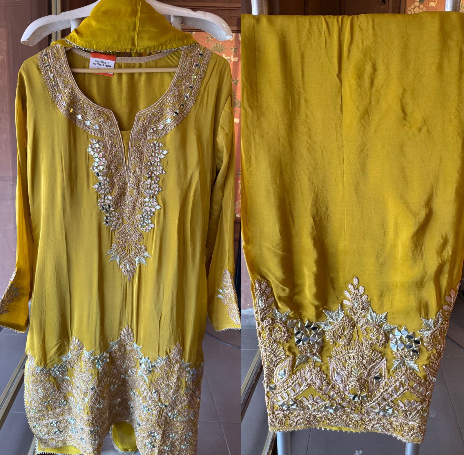 Pure crepe traditional suit