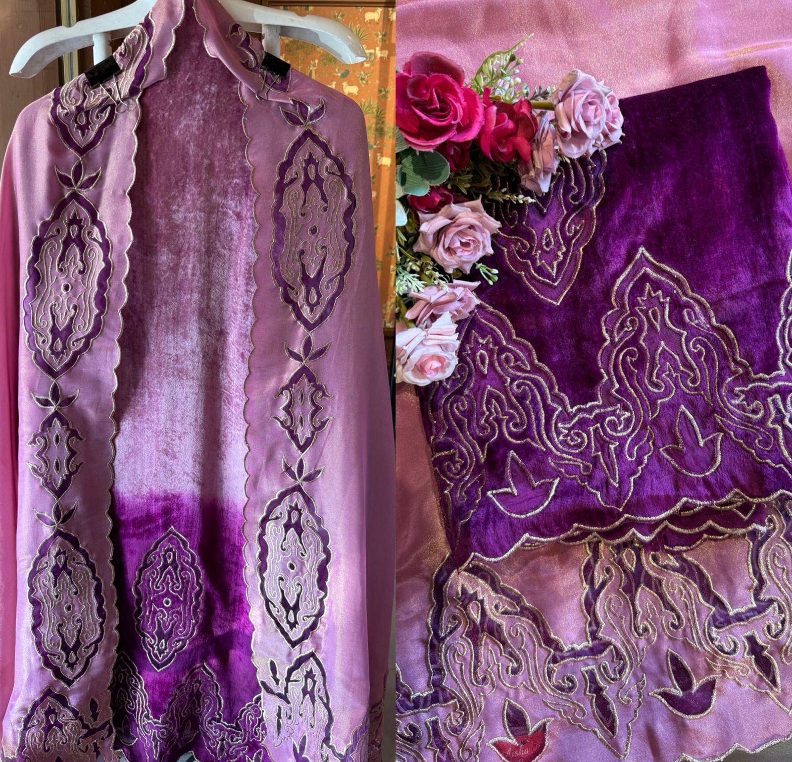 Pure silk velvet Shirt