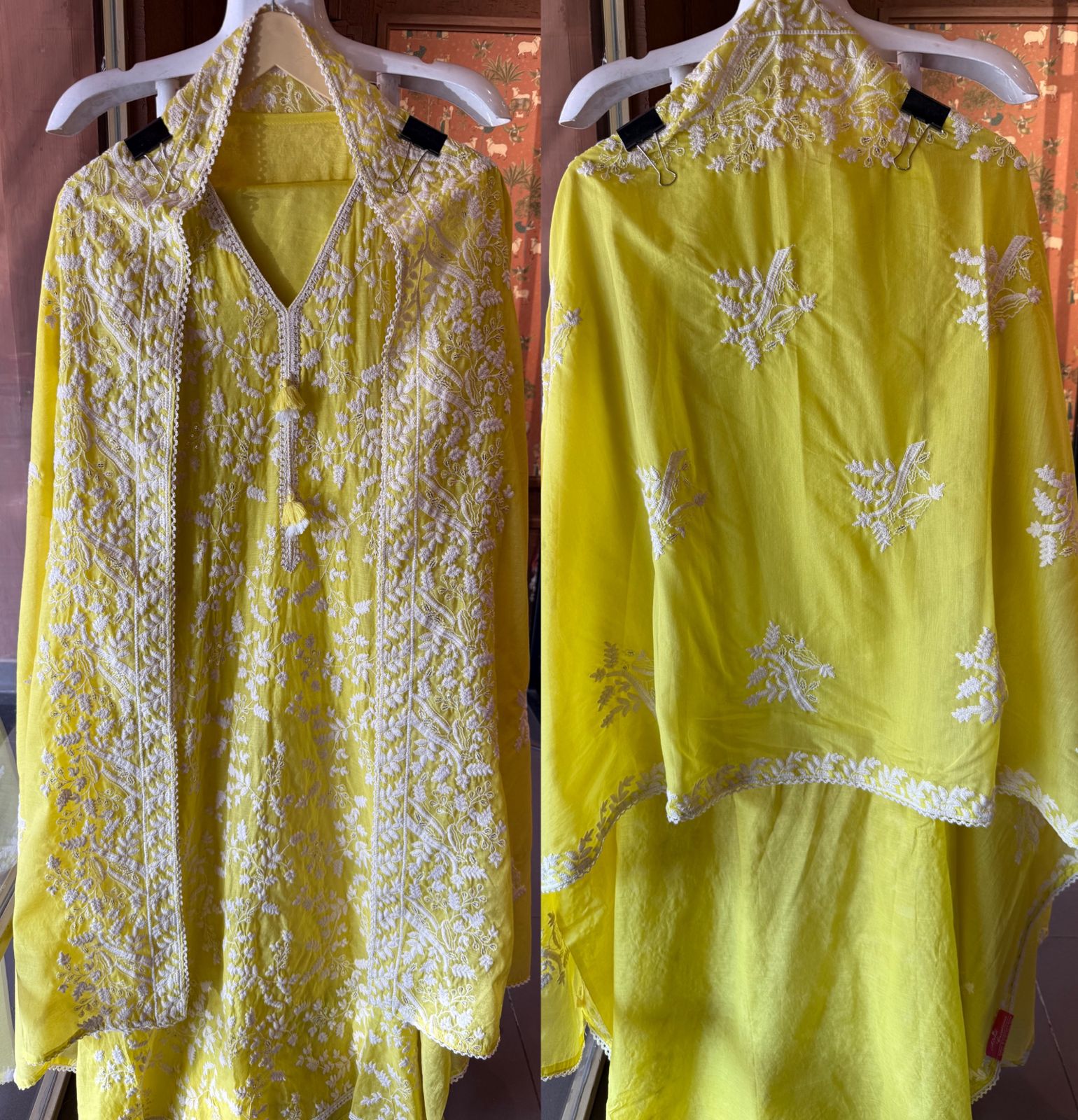 Summer Chikankari Embroidered Unstitched Suit