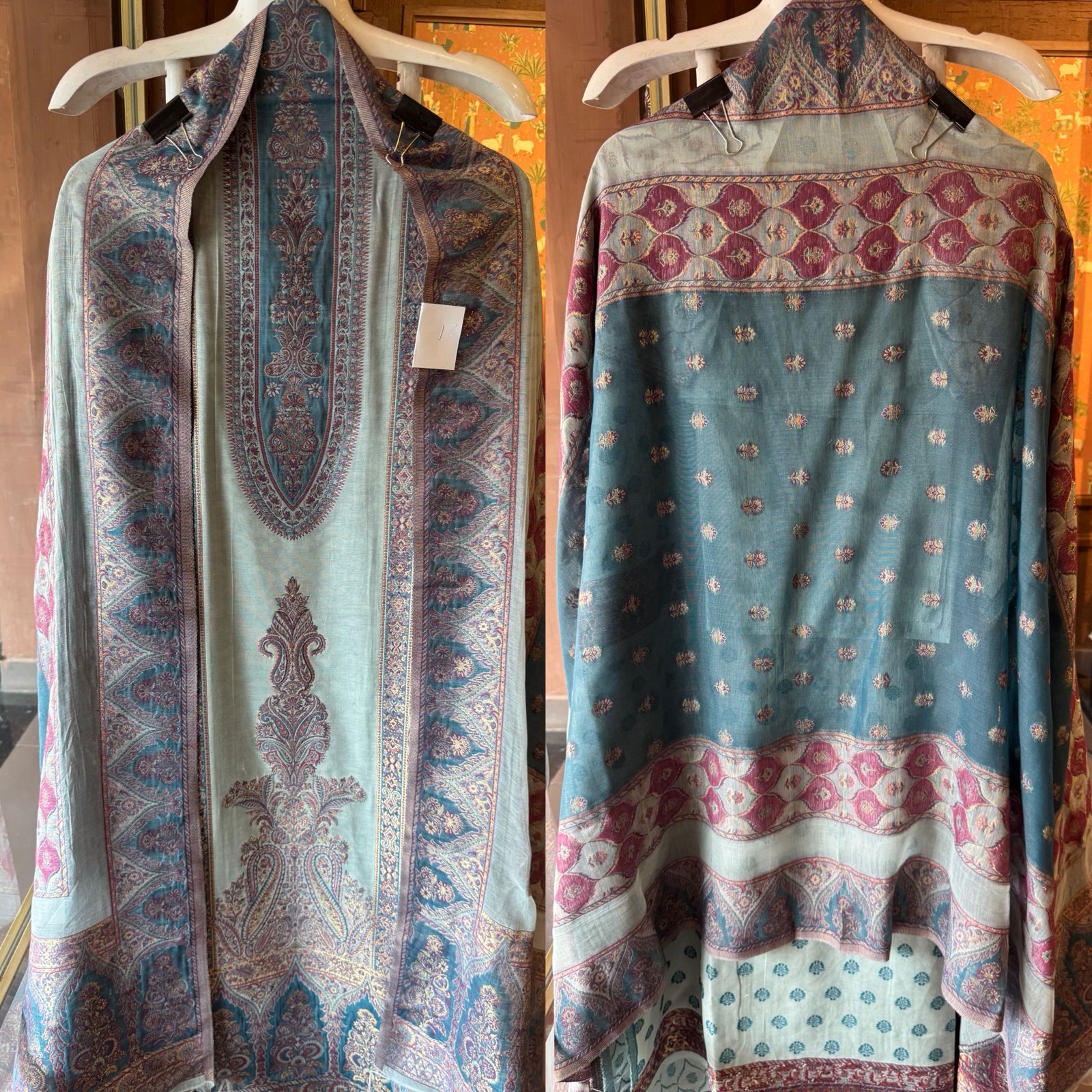 Pure jamdaani cotton Silk Suit