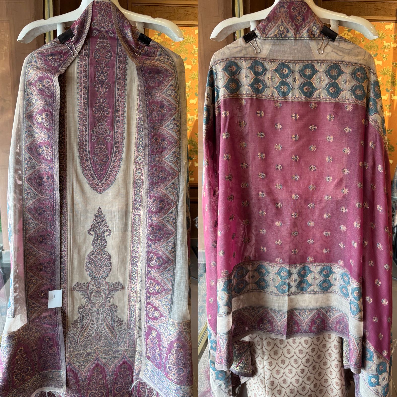 Pure jamdaani cotton Silk Suit