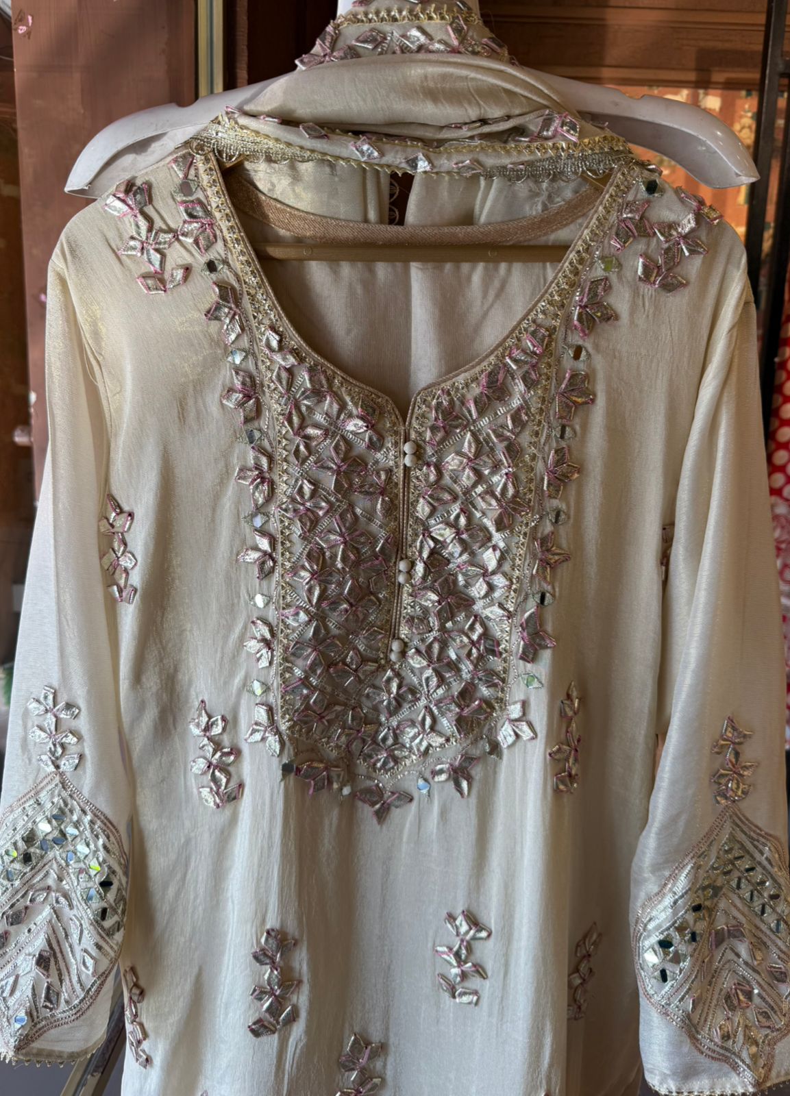 Beautiful stitched sharara set