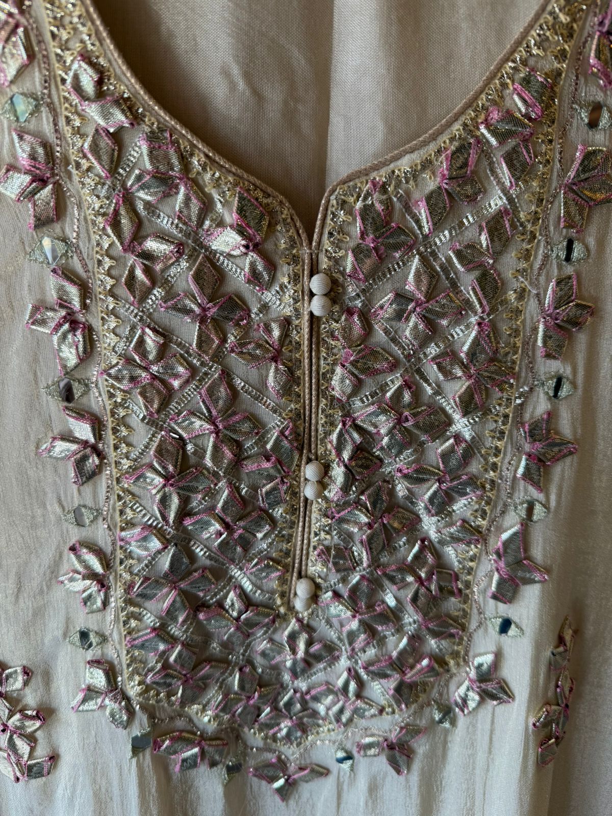 Beautiful stitched sharara set