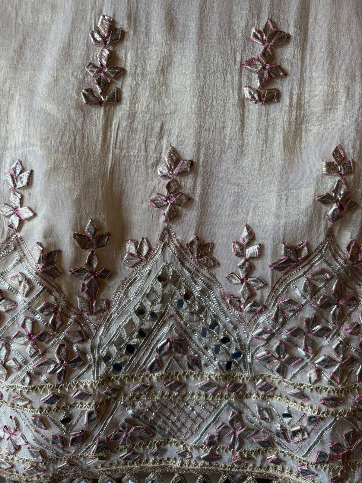 Beautiful stitched sharara set