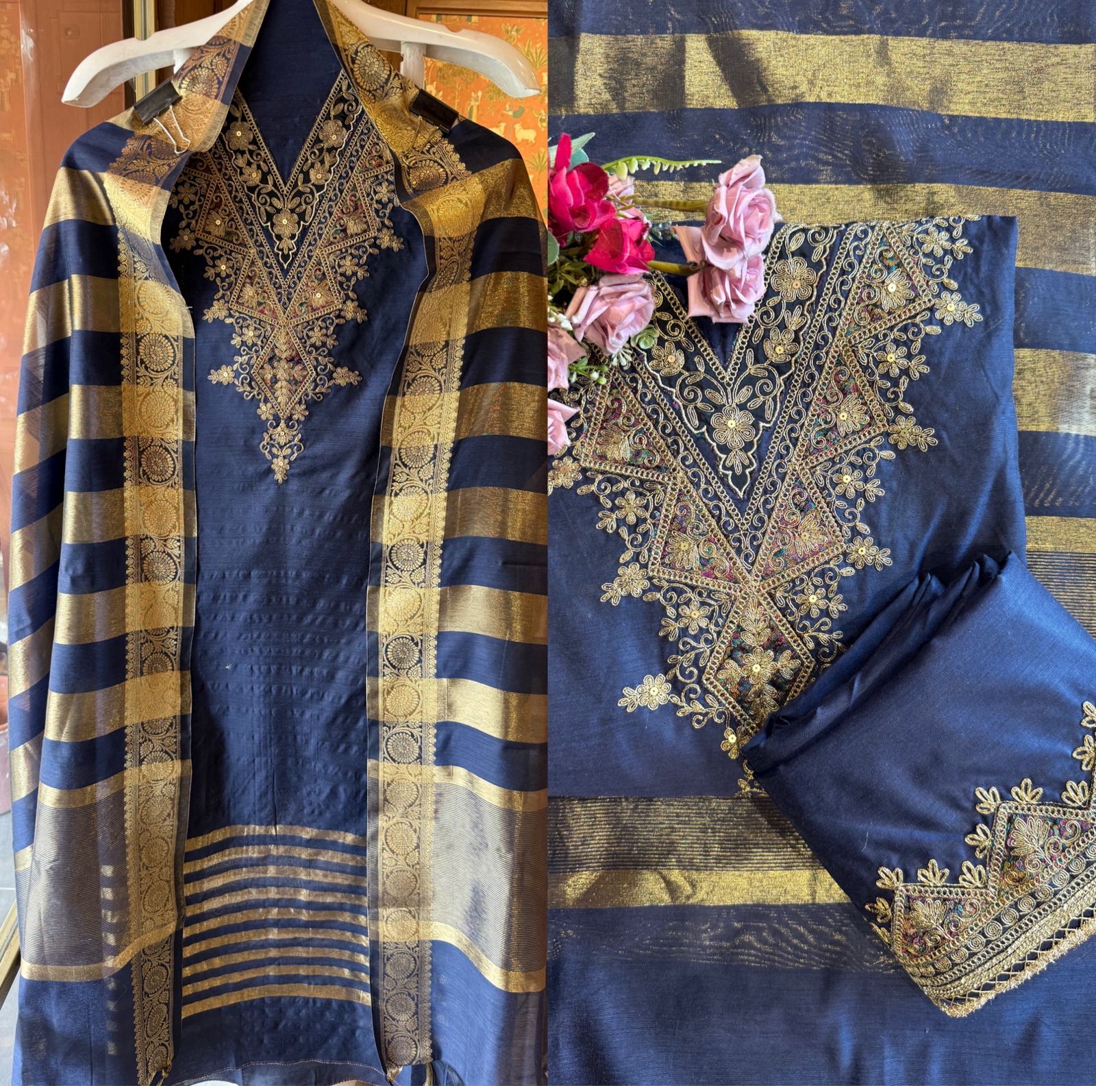 Banarsi silk suit