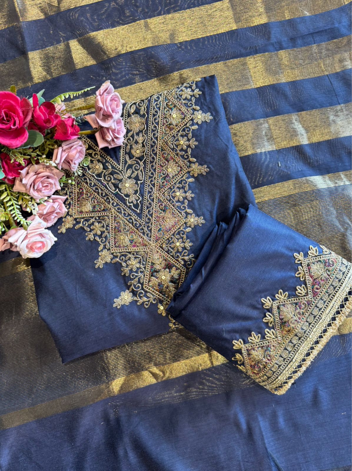 Banarsi silk suit