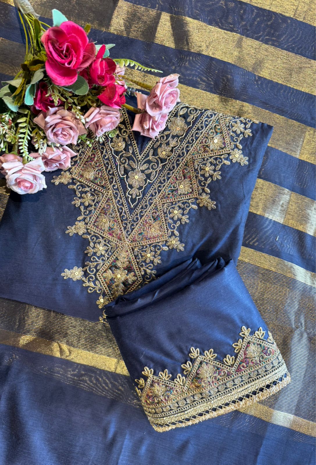 Banarsi silk suit