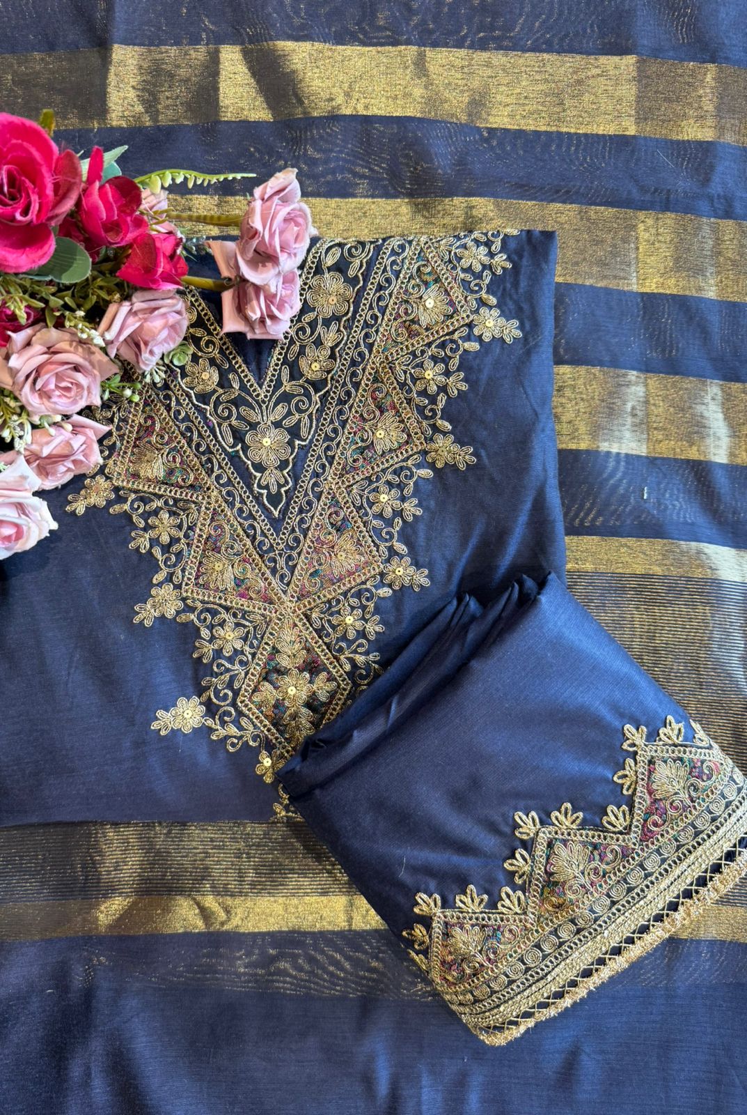 Banarsi silk suit