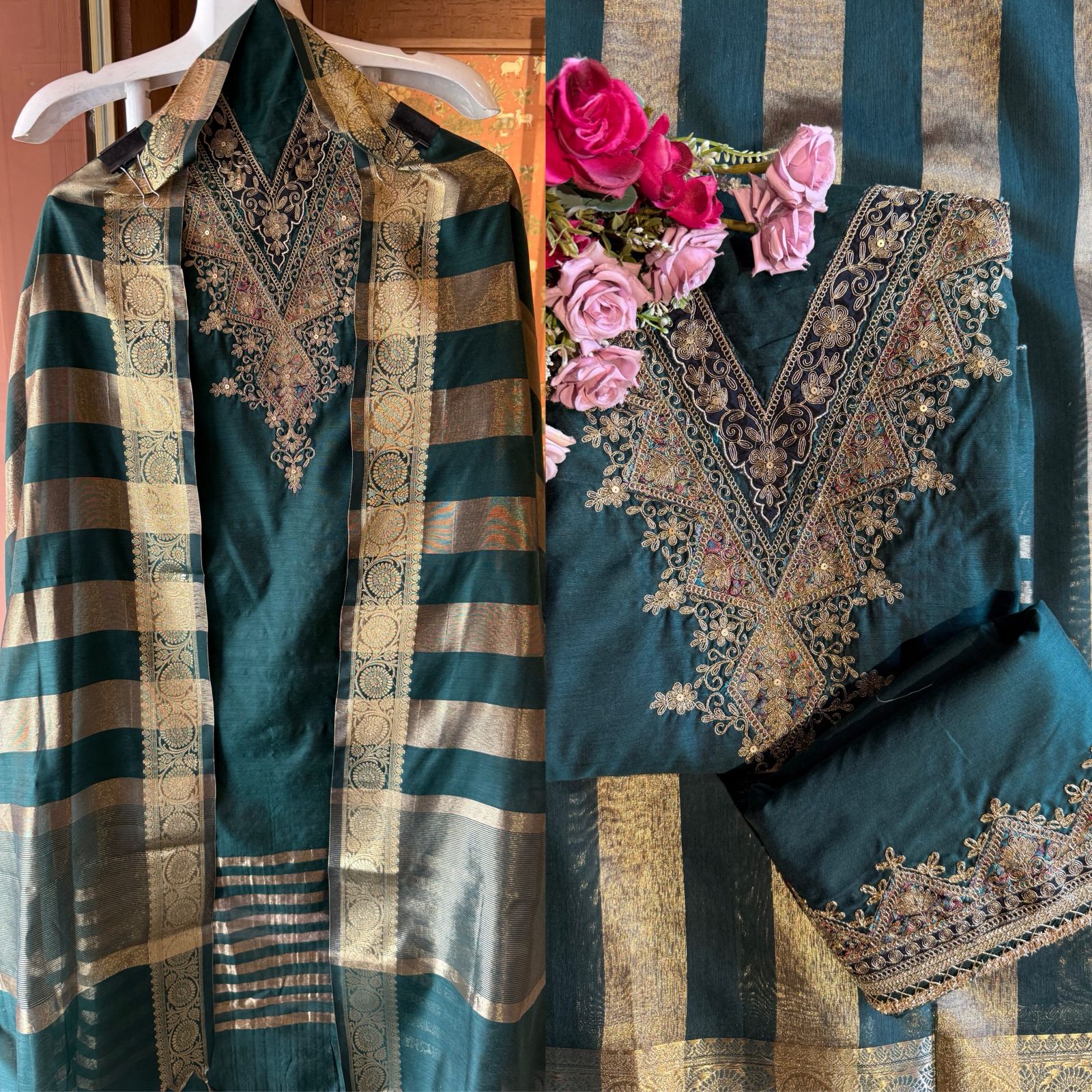 Banarsi silk suit