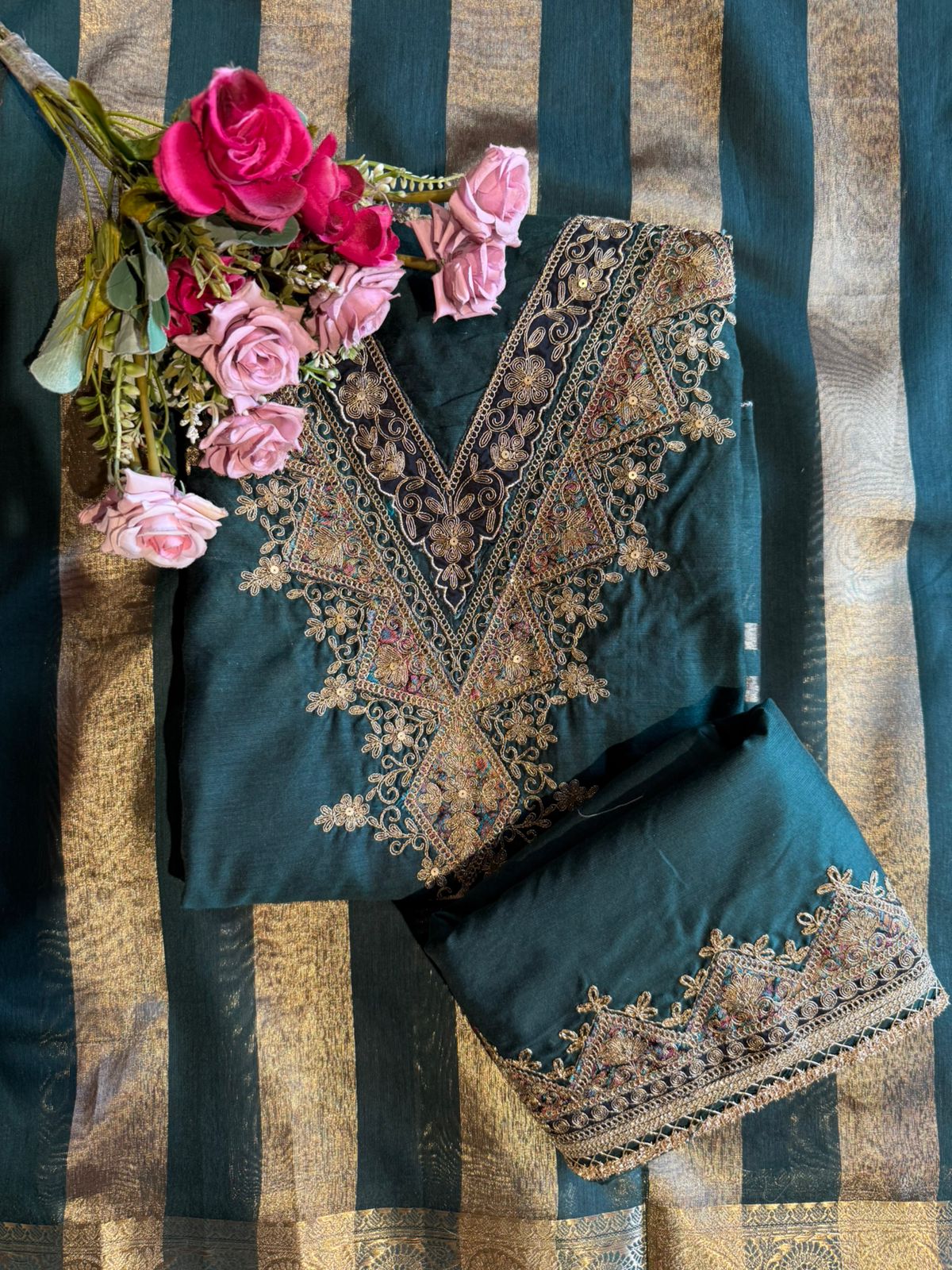 Banarsi silk suit