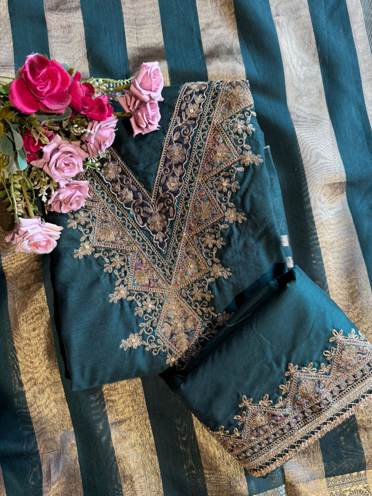Banarsi silk suit