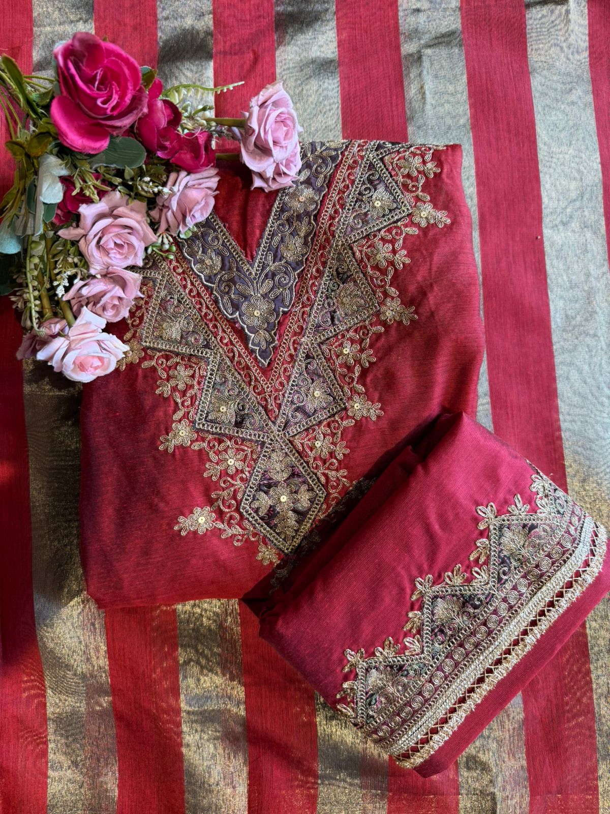 Banarsi silk suit