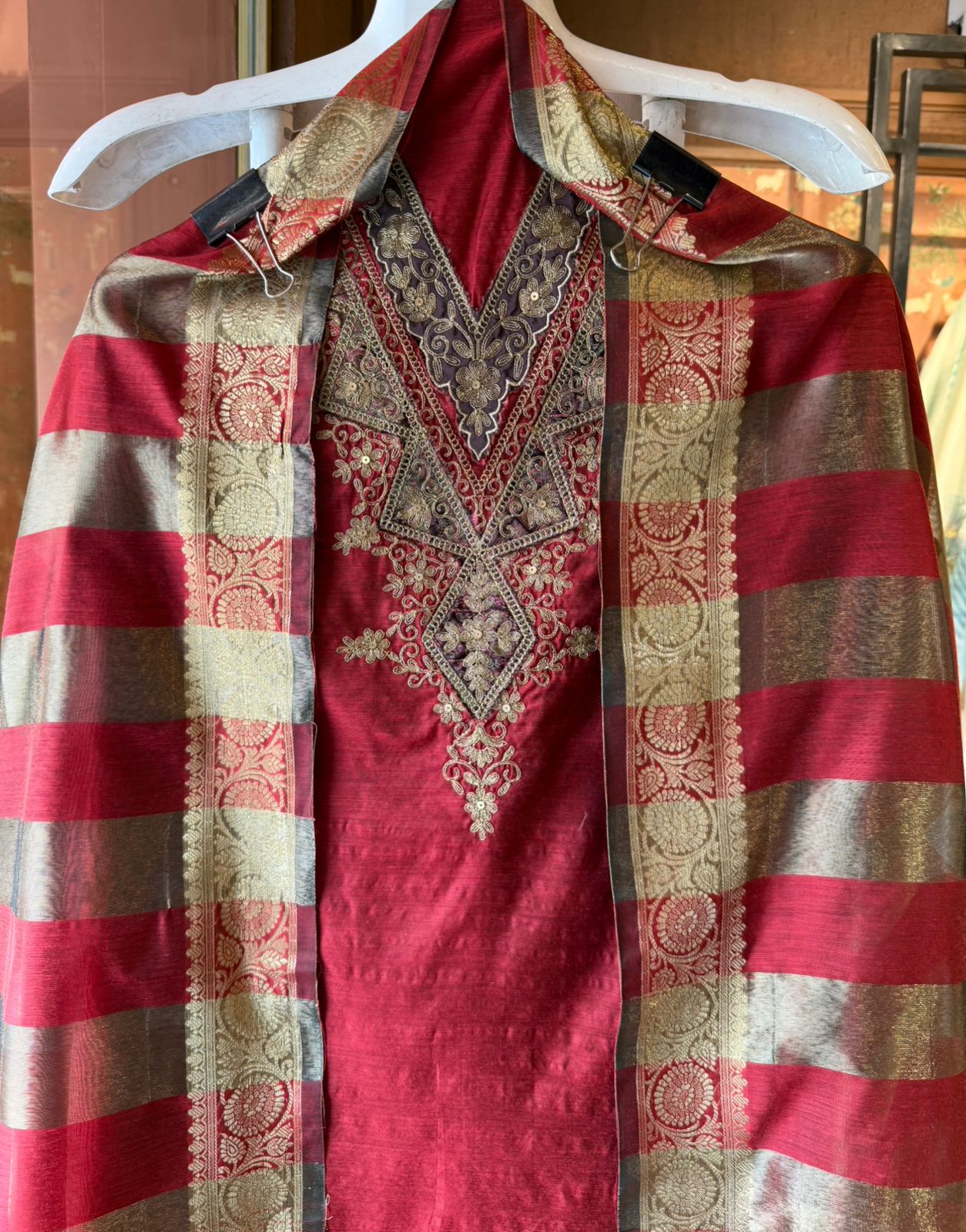 Banarsi silk suit