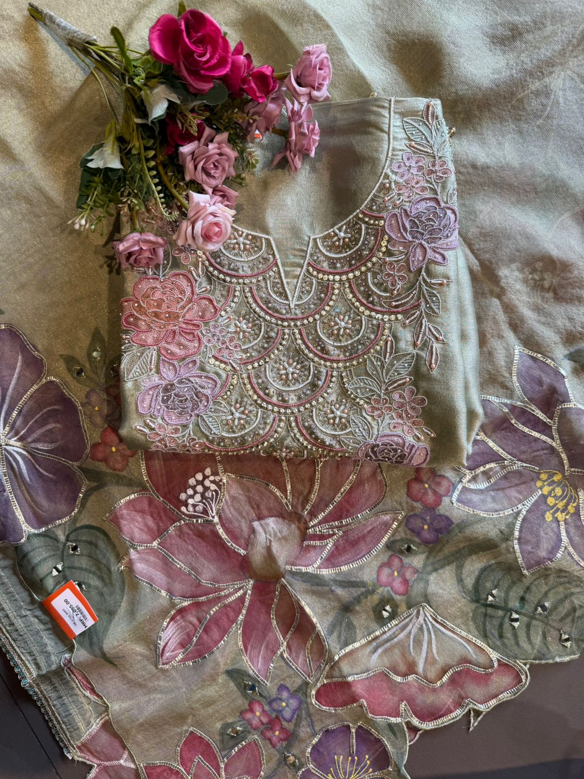 Tissue unstitched Suit set