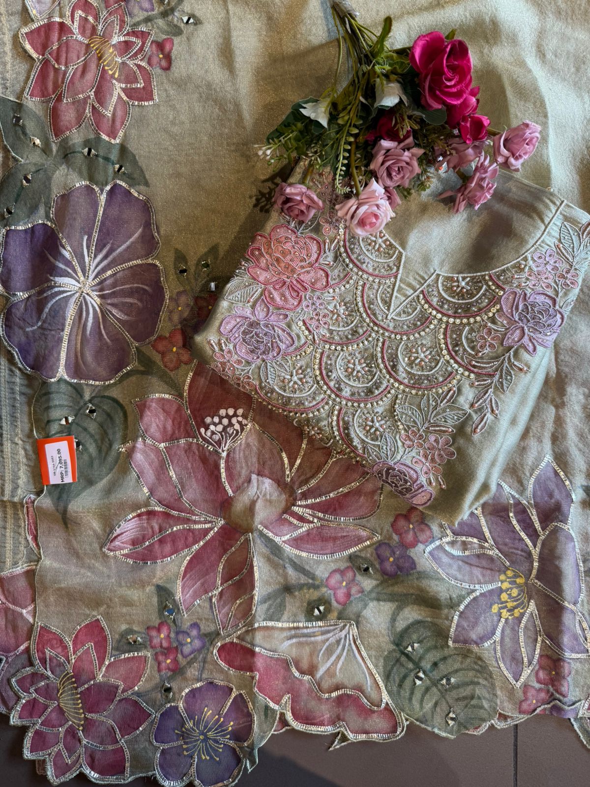 Tissue unstitched Suit set