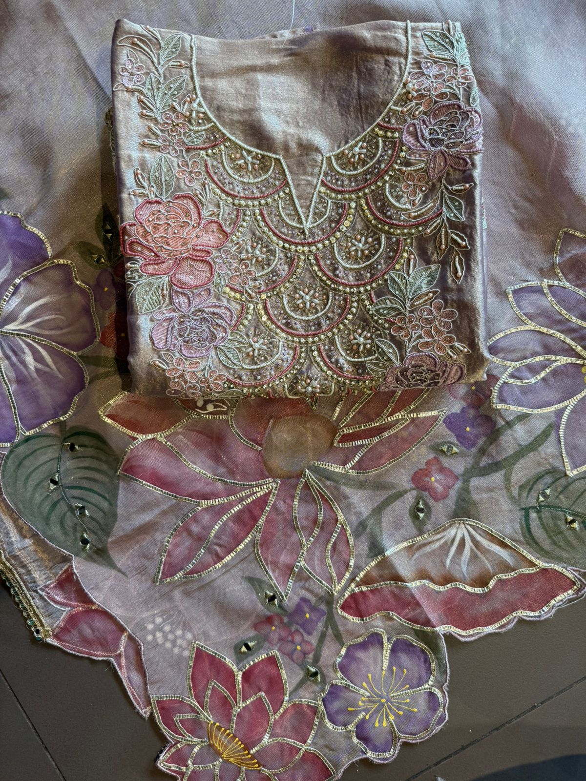 Tissue unstitched Suit set