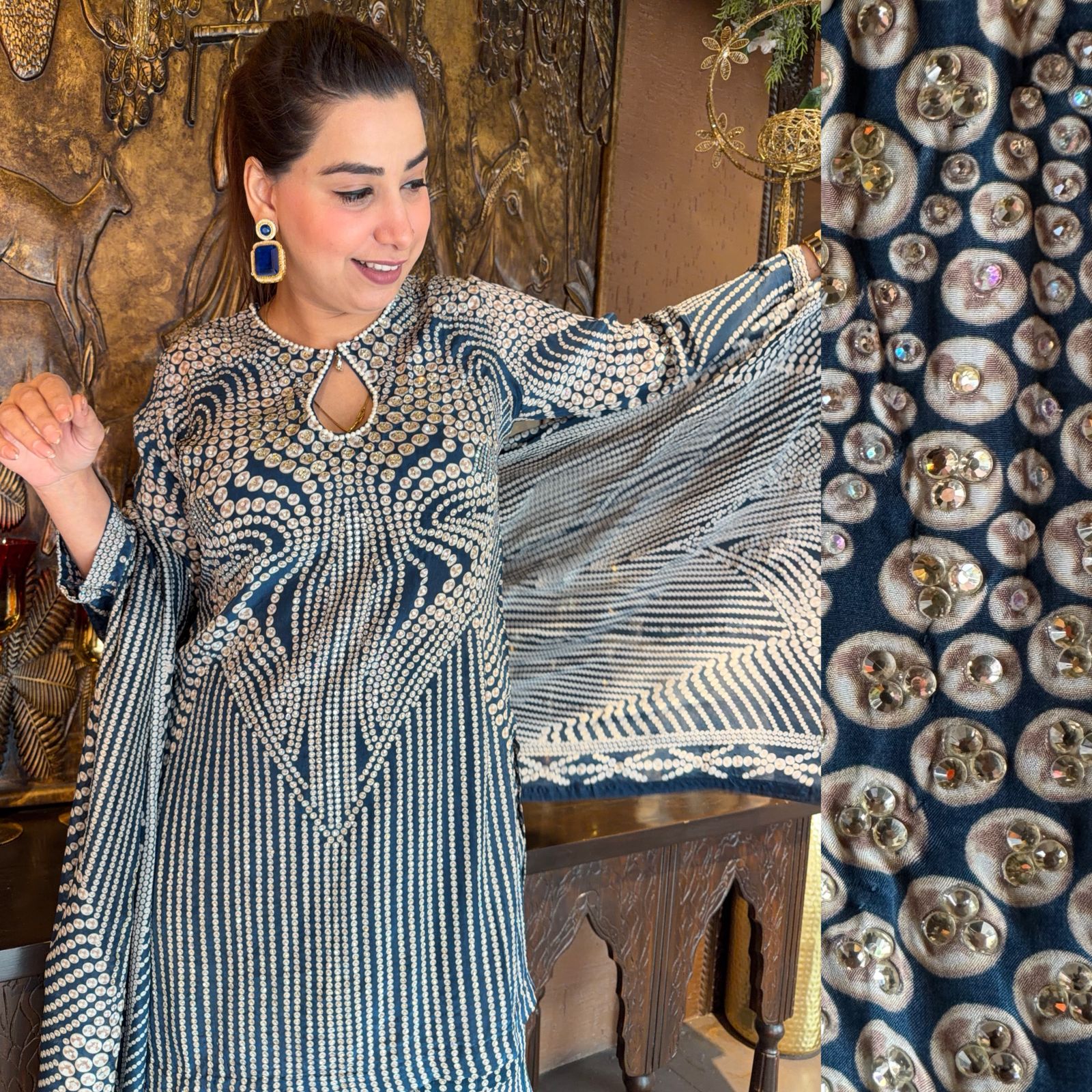 Silk Fabric Sharara set