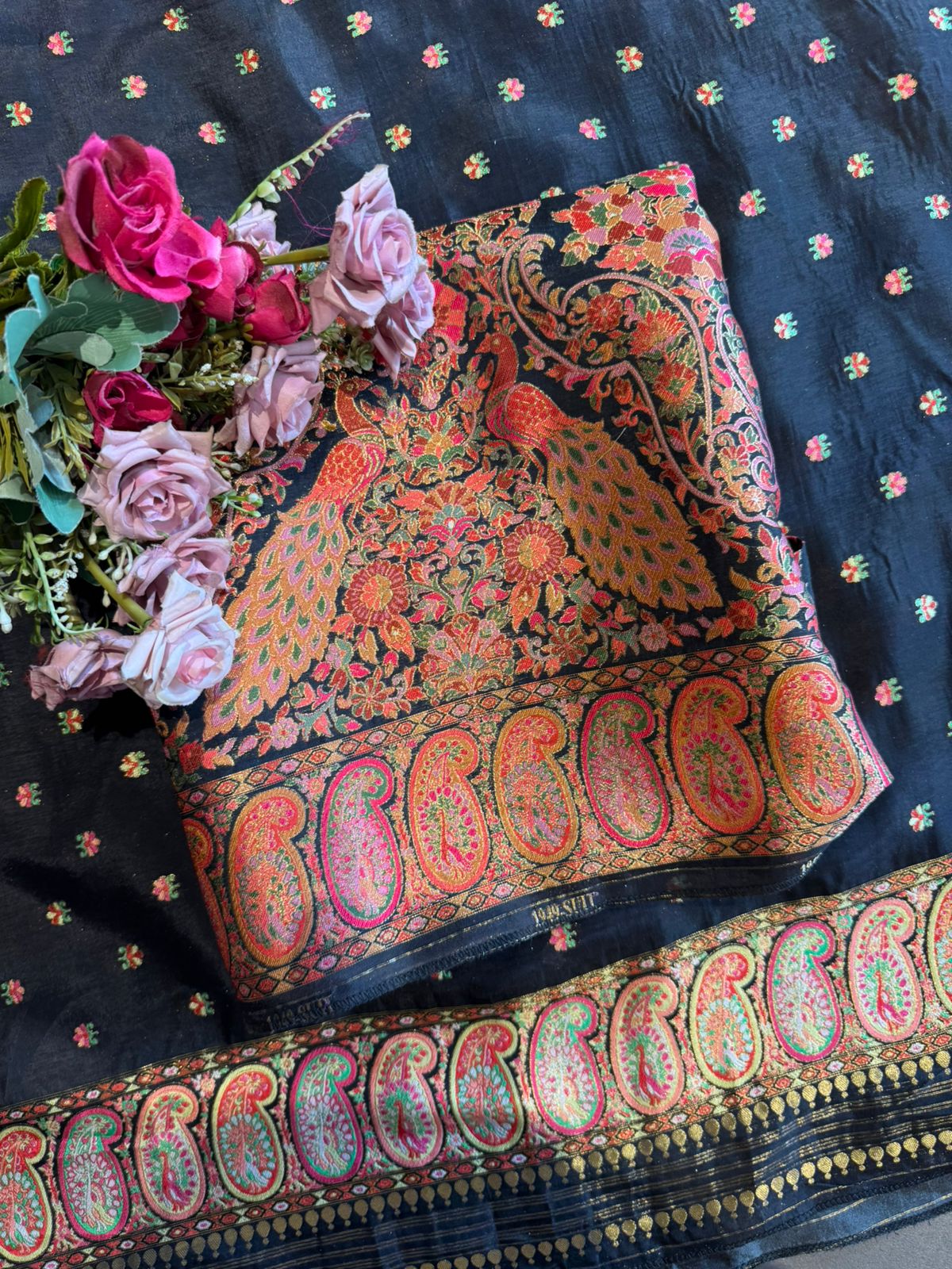 Kashmiri Kani Banarasi Brocade Unstitched Suit