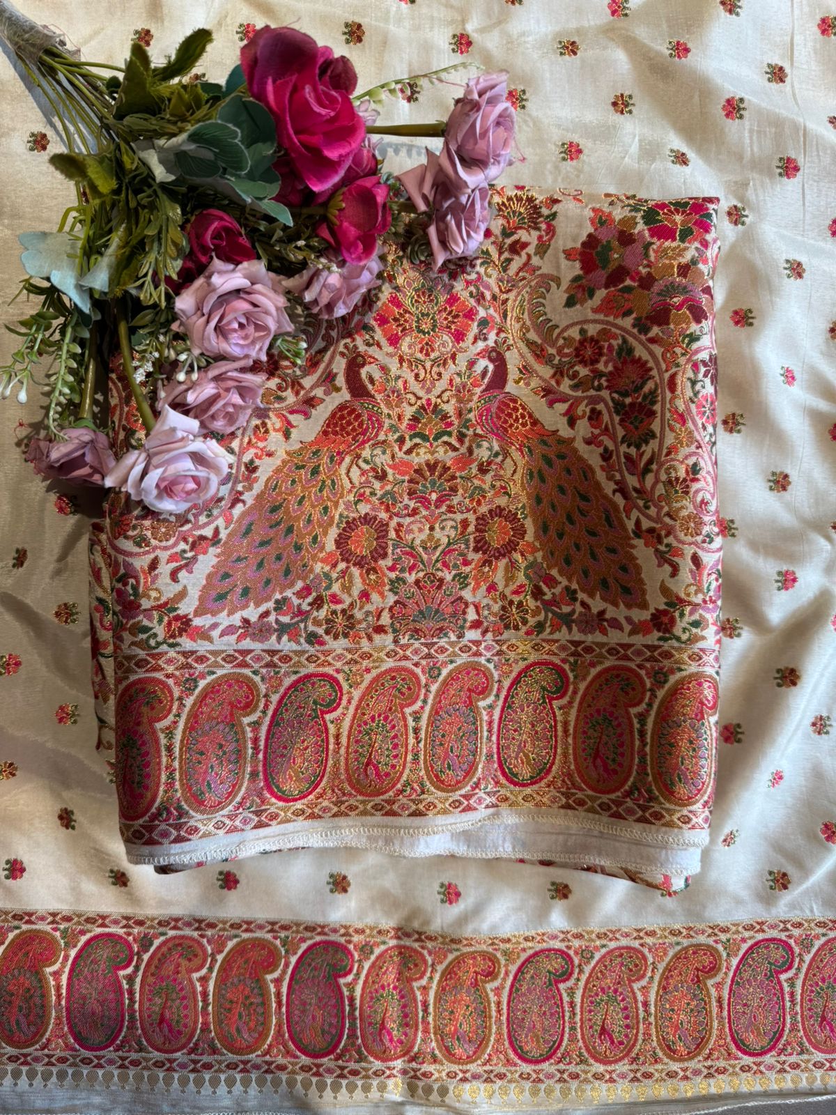 Kashmiri Kani Banarasi Brocade Unstitched Suit