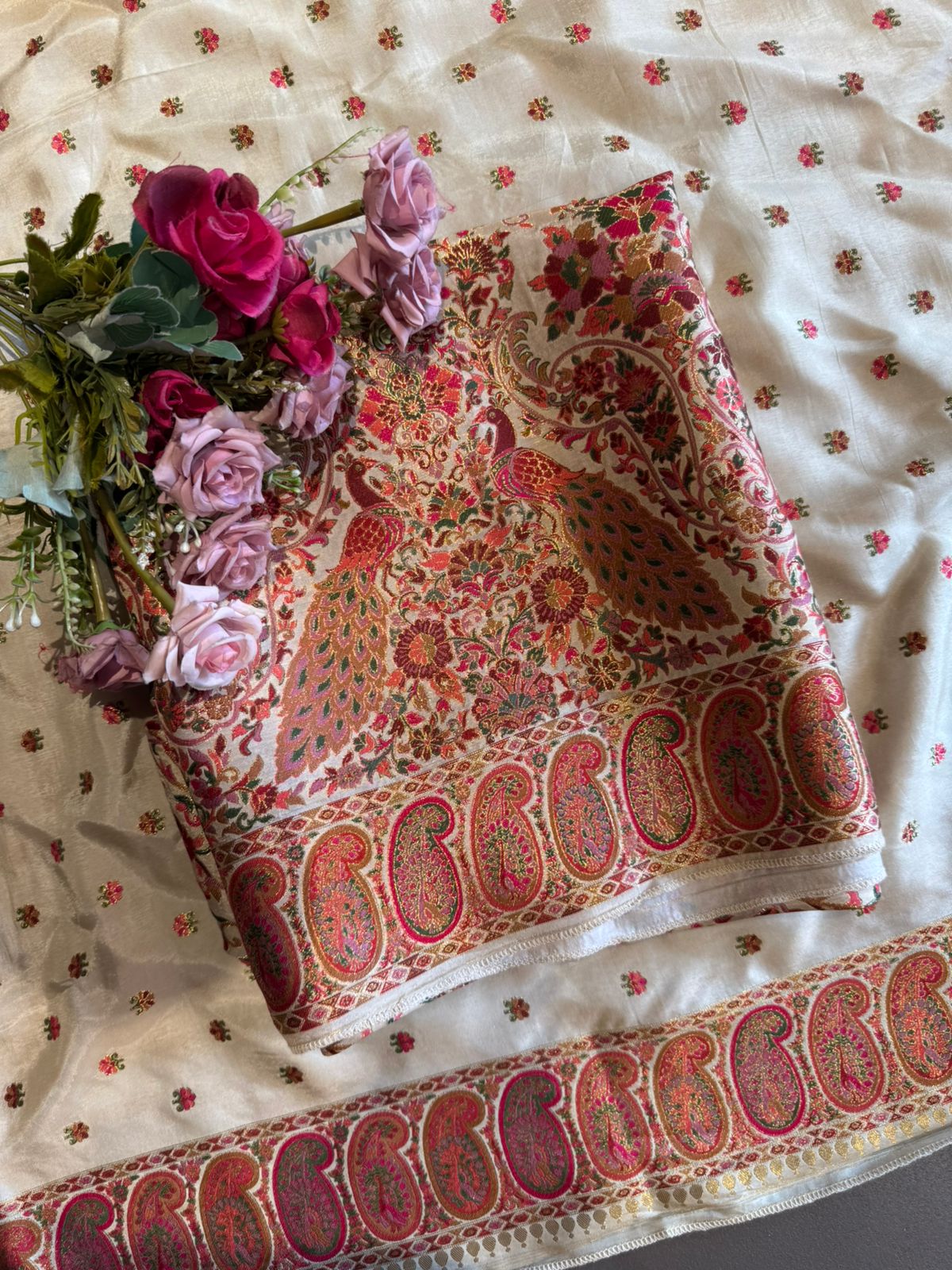 Kashmiri Kani Banarasi Brocade Unstitched Suit