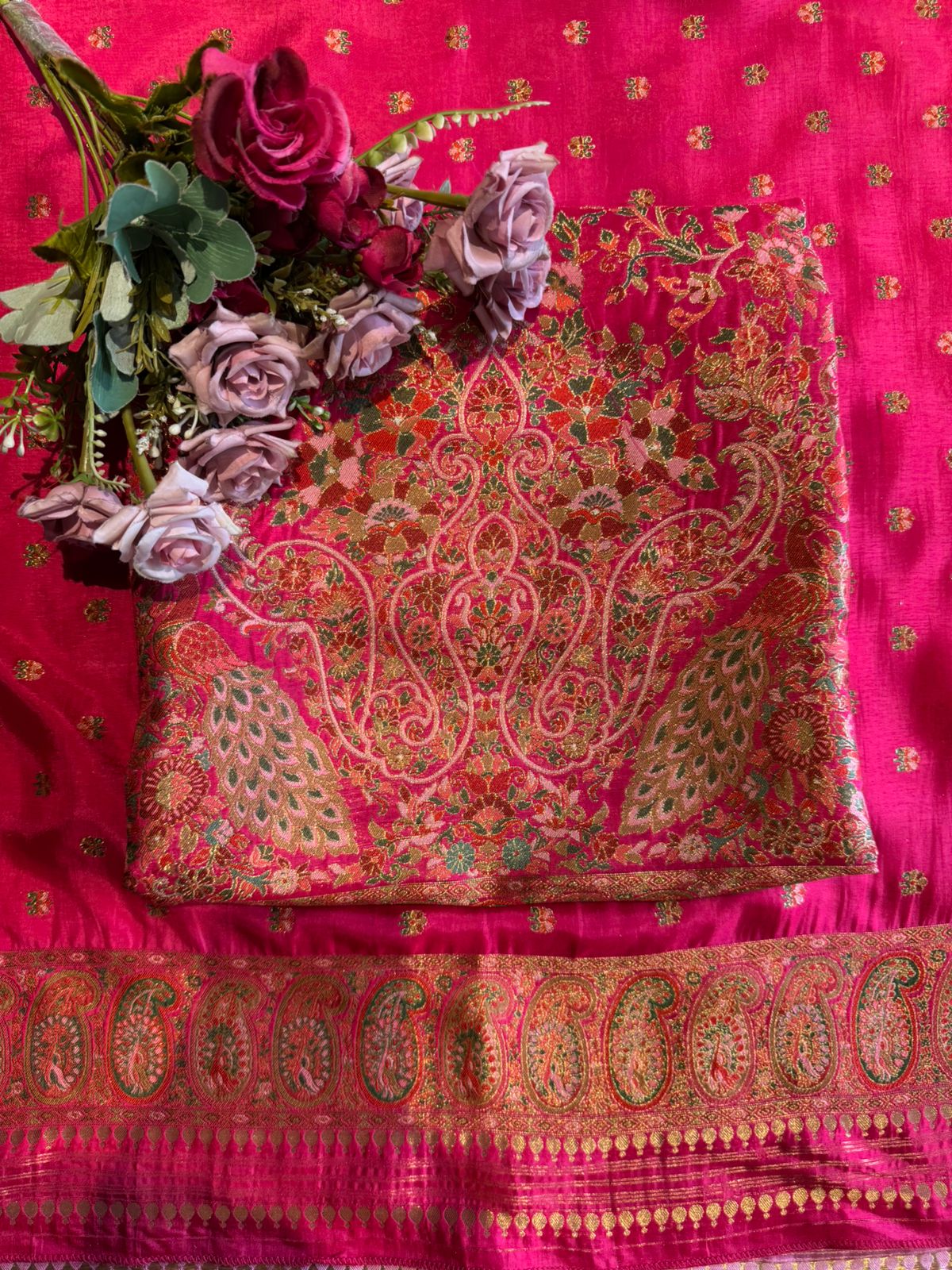 Kashmiri Kani Banarasi Brocade Unstitched Suit