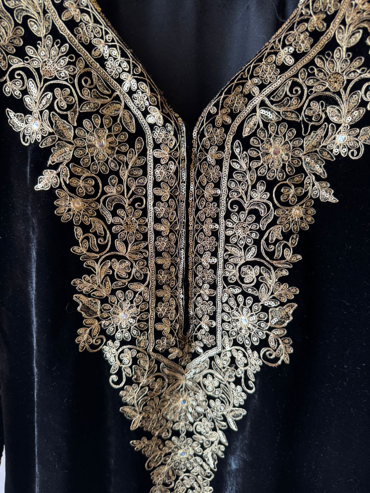 Velvet kurta peplum style/ethnic tunic