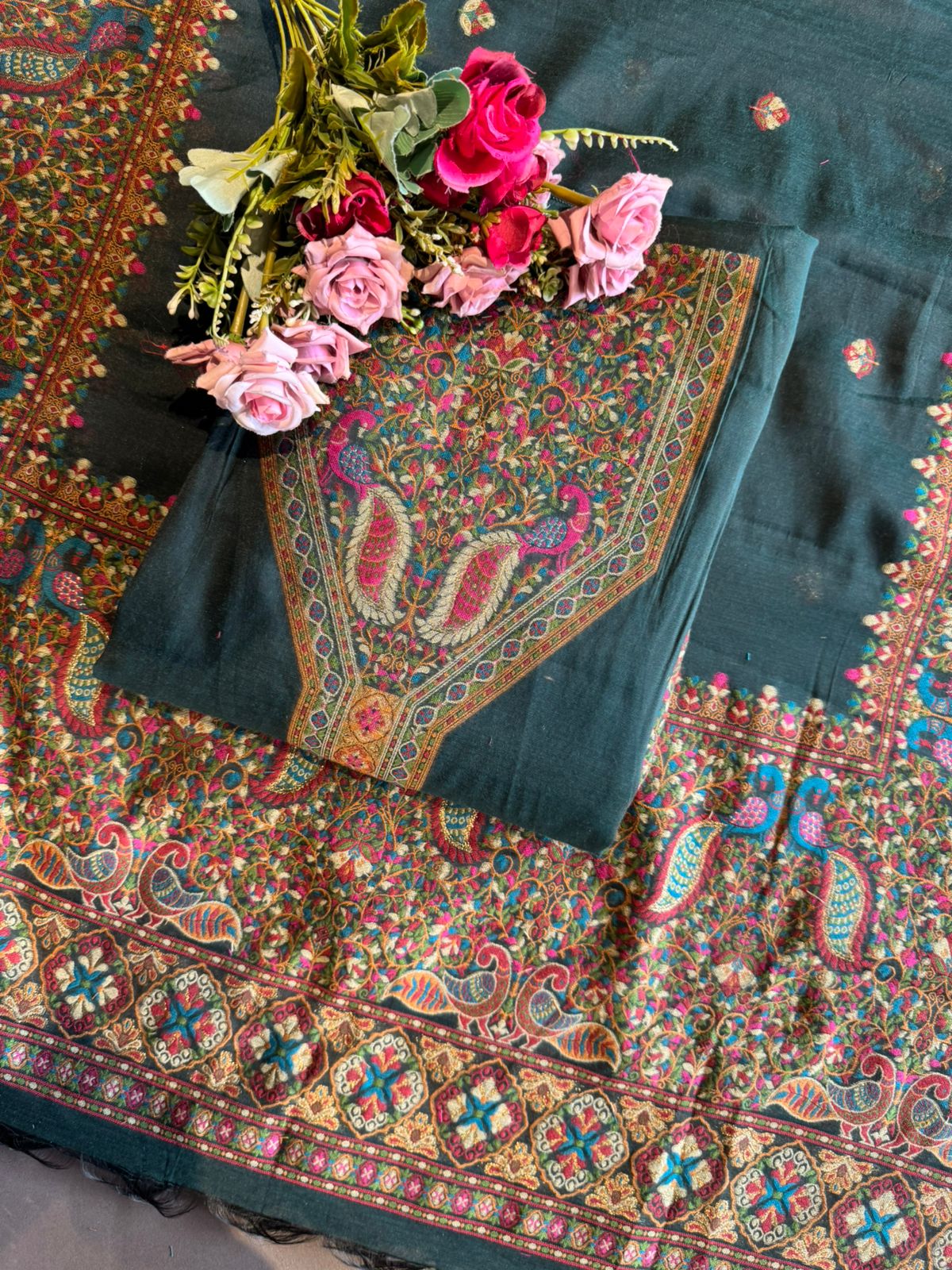 Pure jamdaani cotton Silk Suit