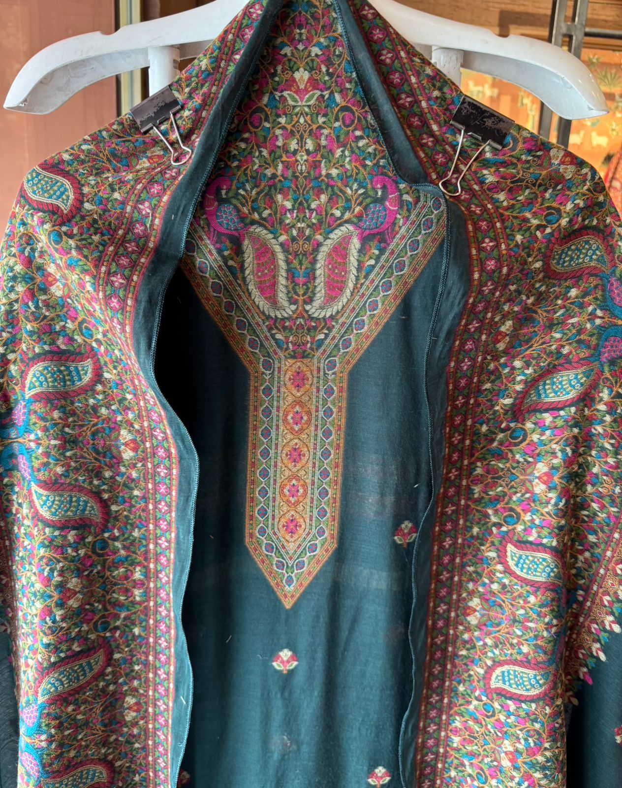 Pure jamdaani cotton Silk Suit