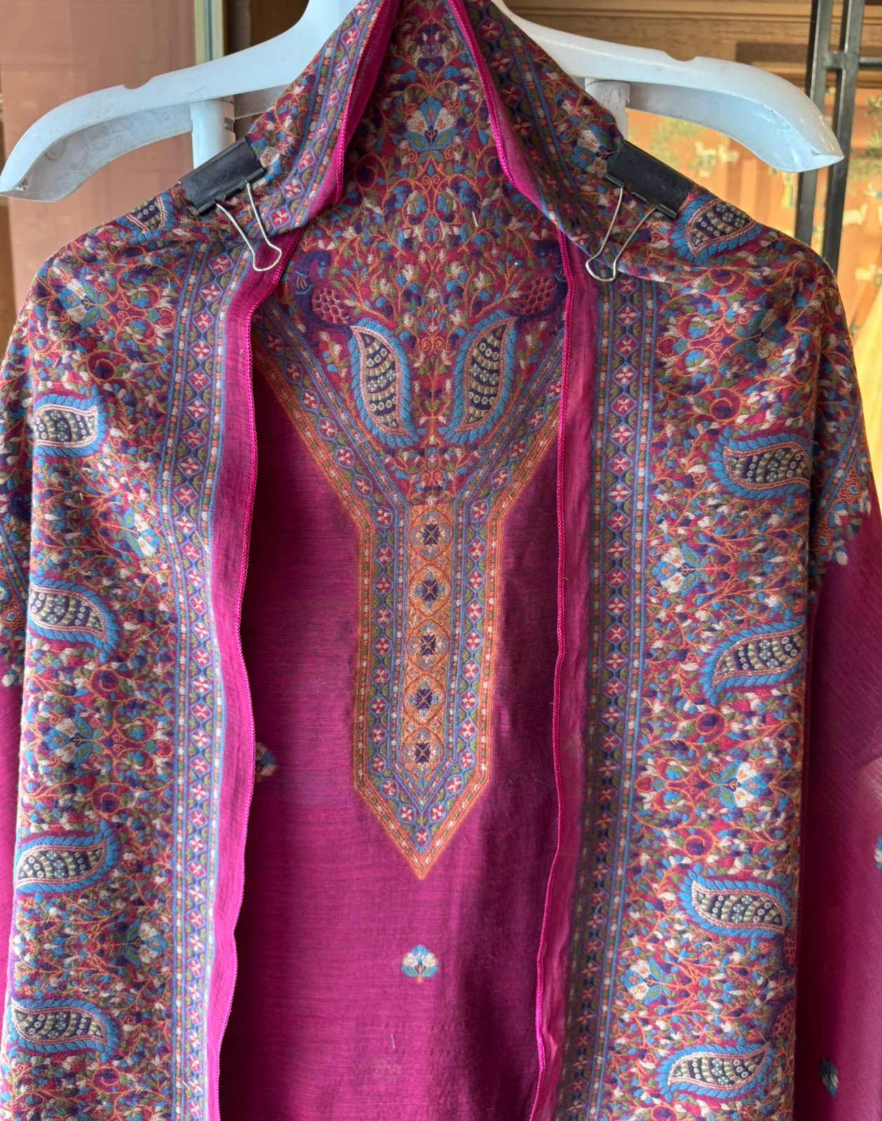 Pure jamdaani cotton Silk Suit