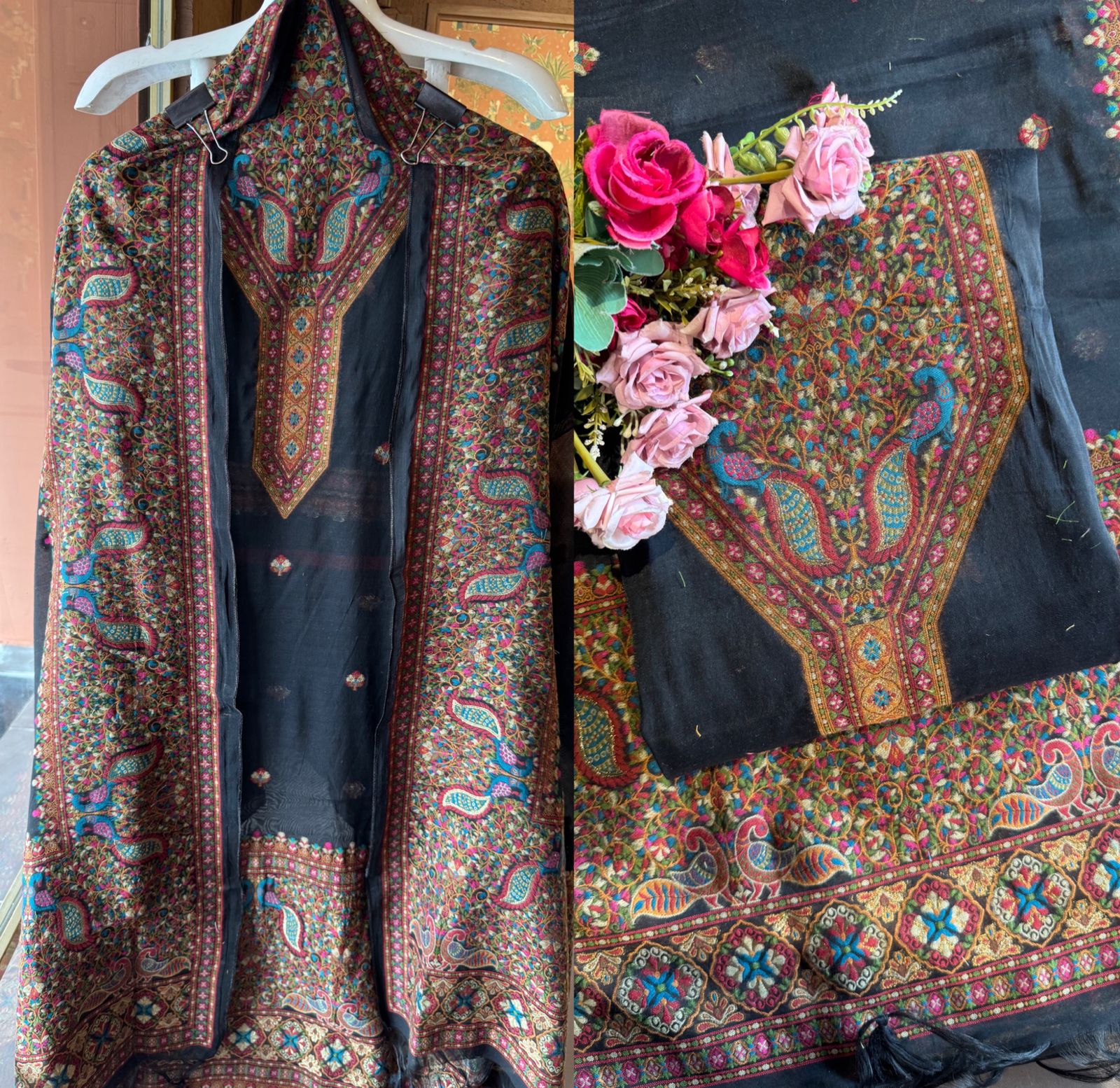 Pure jamdaani cotton Silk Suit