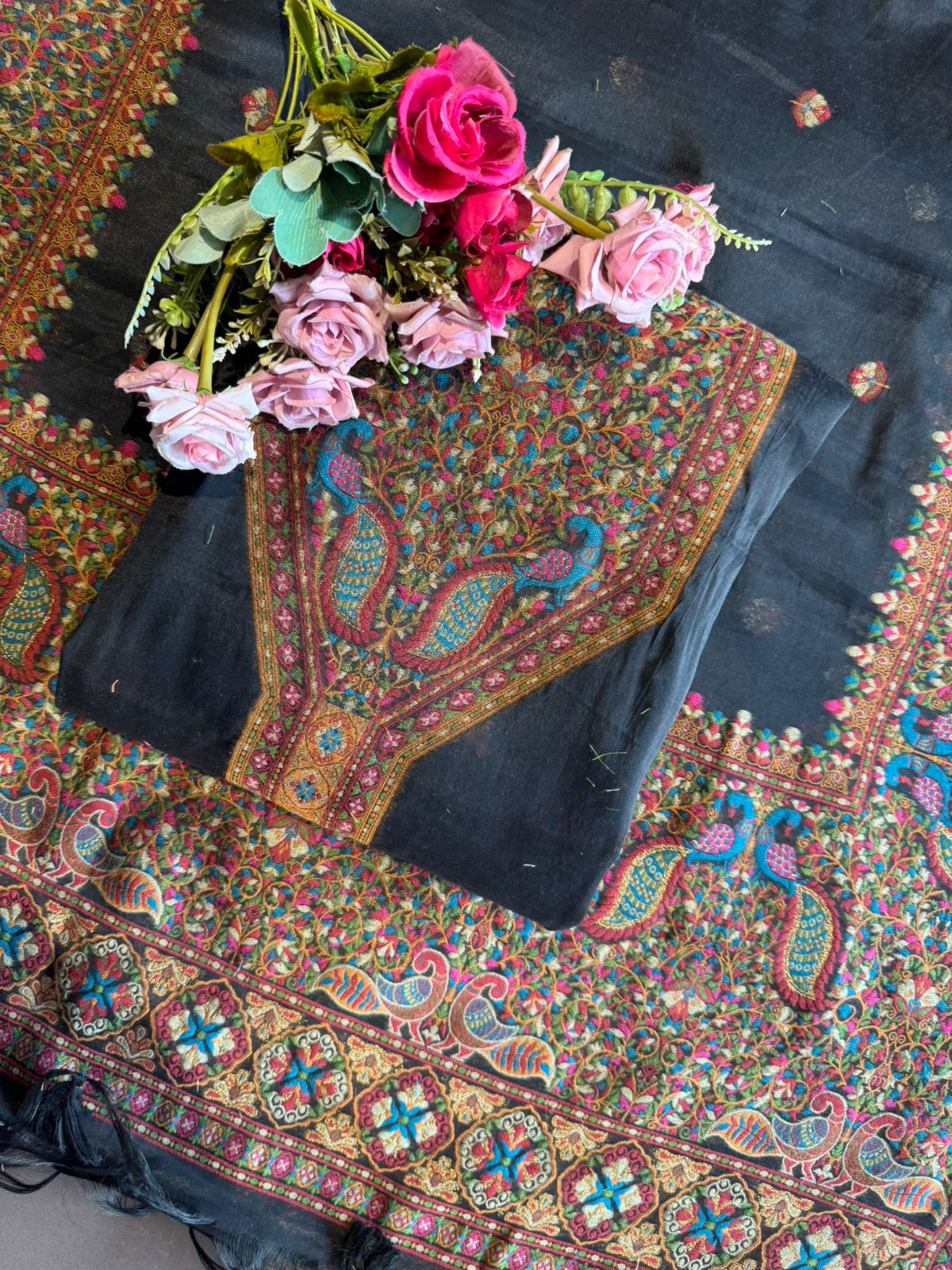 Pure jamdaani cotton Silk Suit