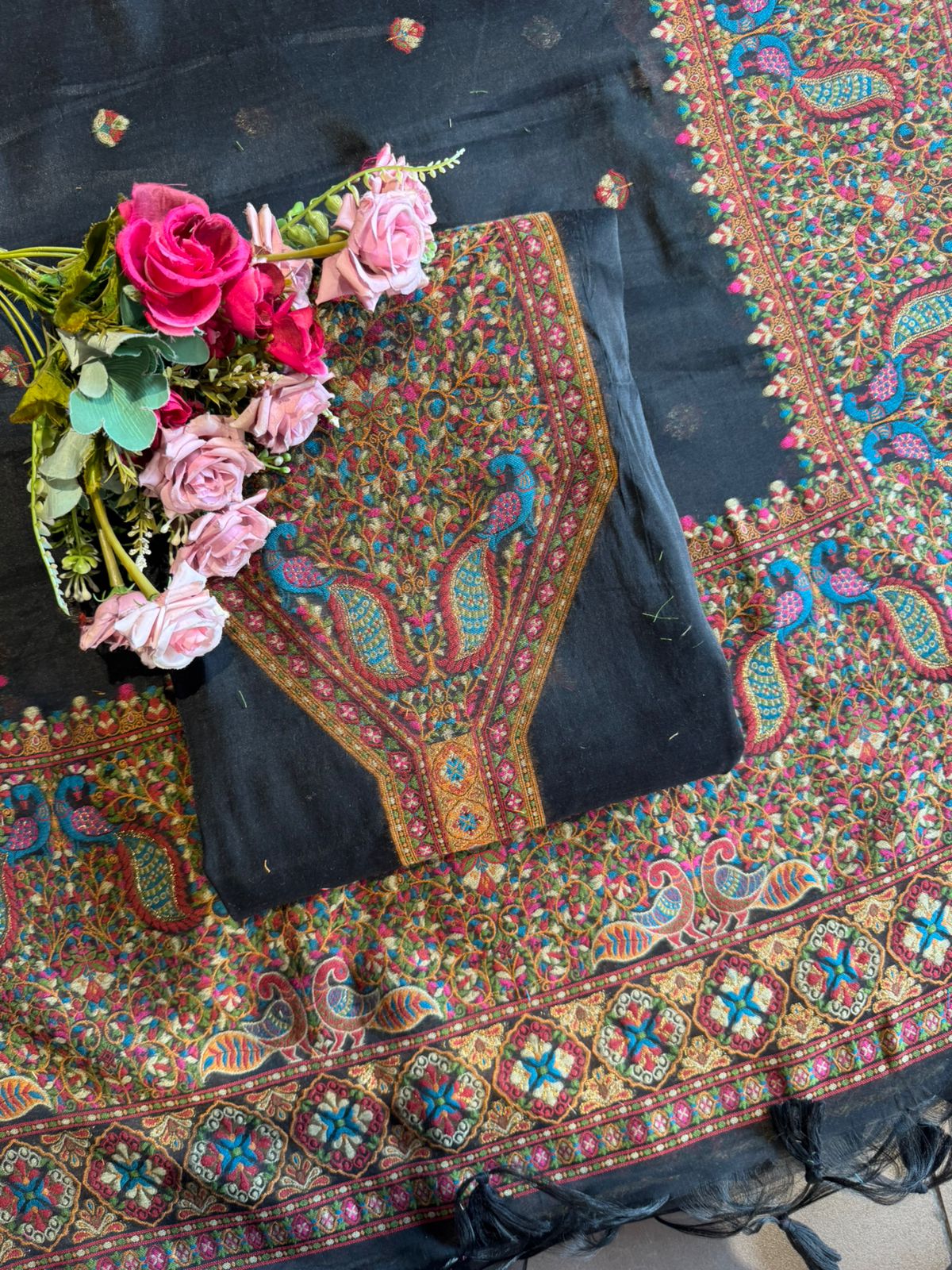 Pure jamdaani cotton Silk Suit